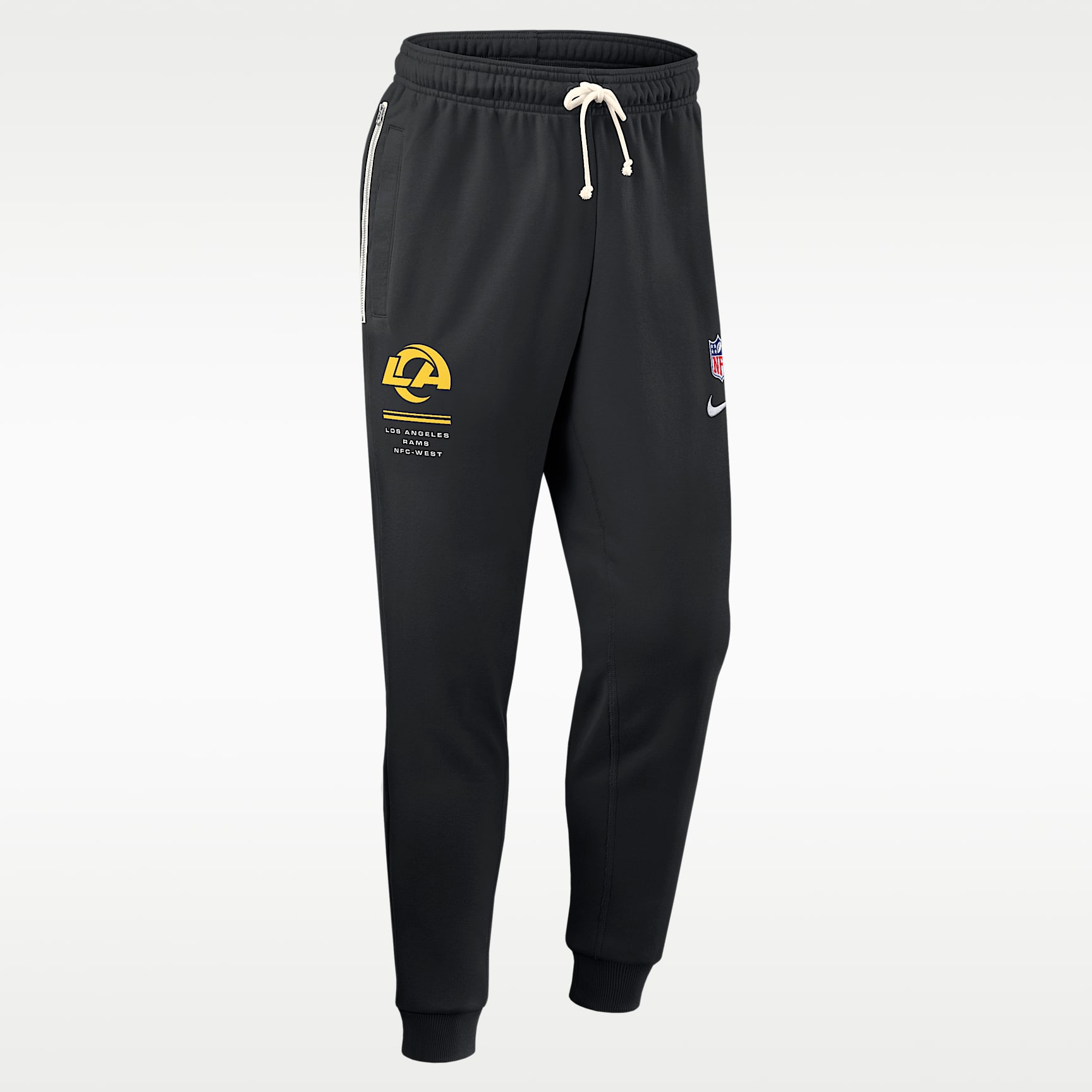 Pants de pierna entallada Nike Dri-FIT de la NFL para hombre Los Angeles Rams Sideline Standard Issue