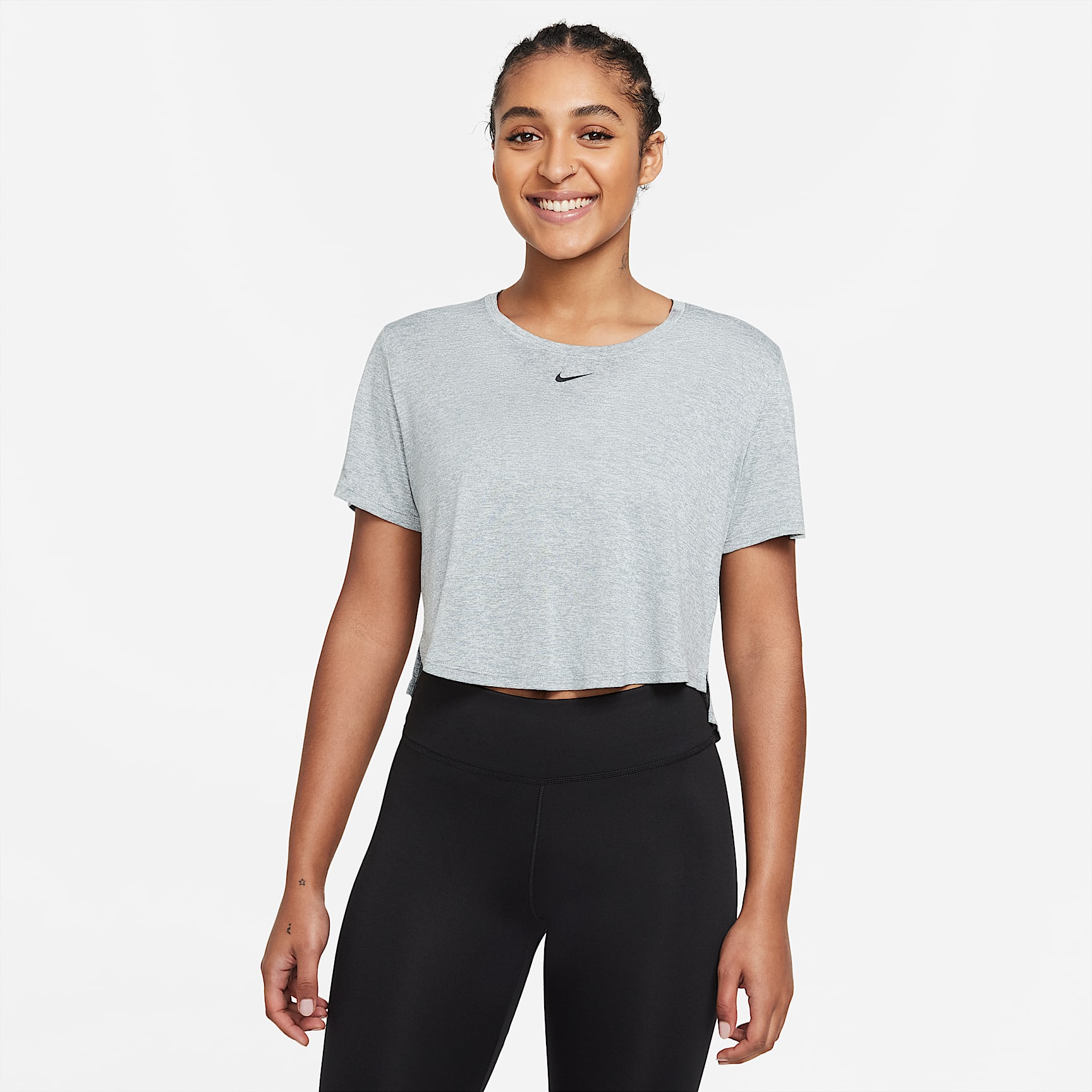 Top corto de manga corta y ajuste estándar para mujer Nike Dri-FIT One