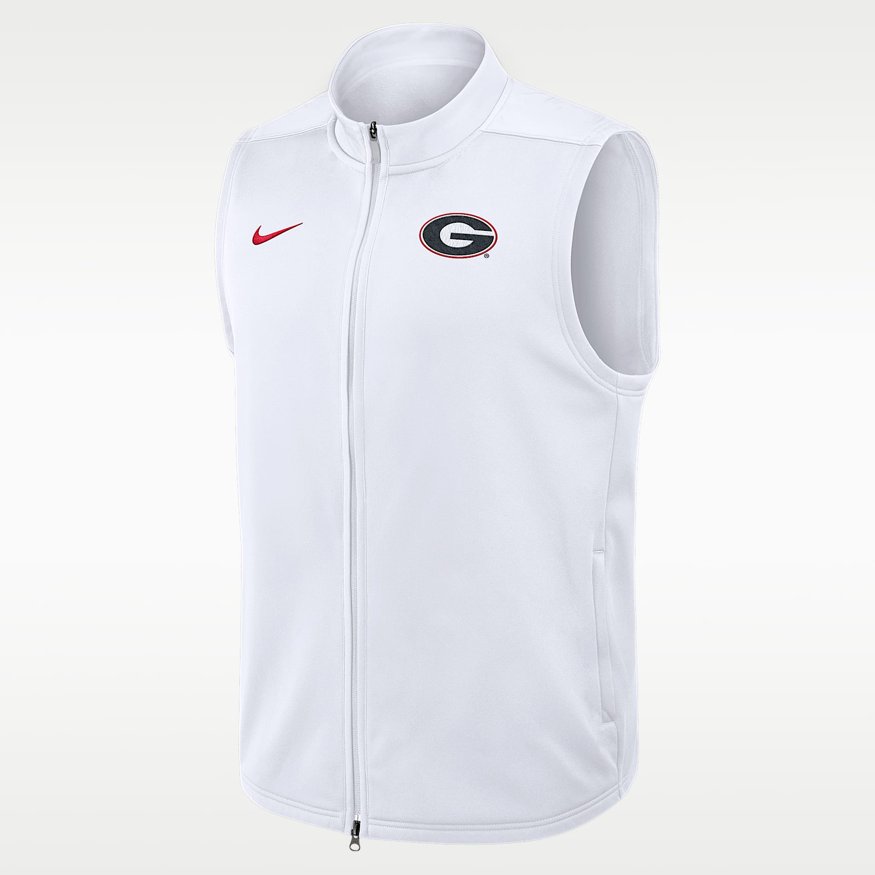 Chaleco universitario Nike Therma-FIT de cierre completo para hombre Georgia Primetime Victory