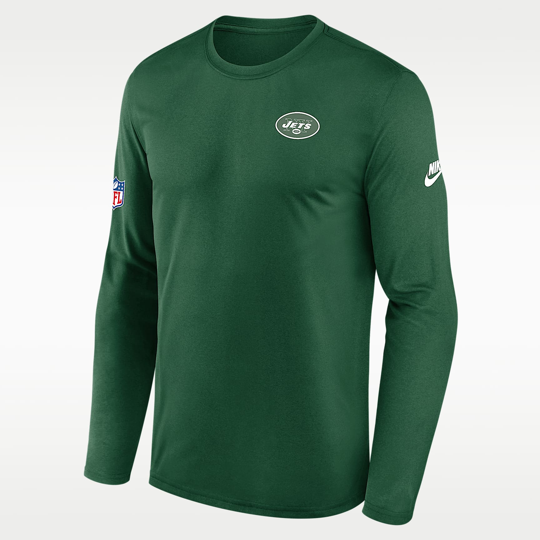 Playera de manga larga Nike Dri-FIT de la NFL para hombre New York Jets Alt Legend Small Logo