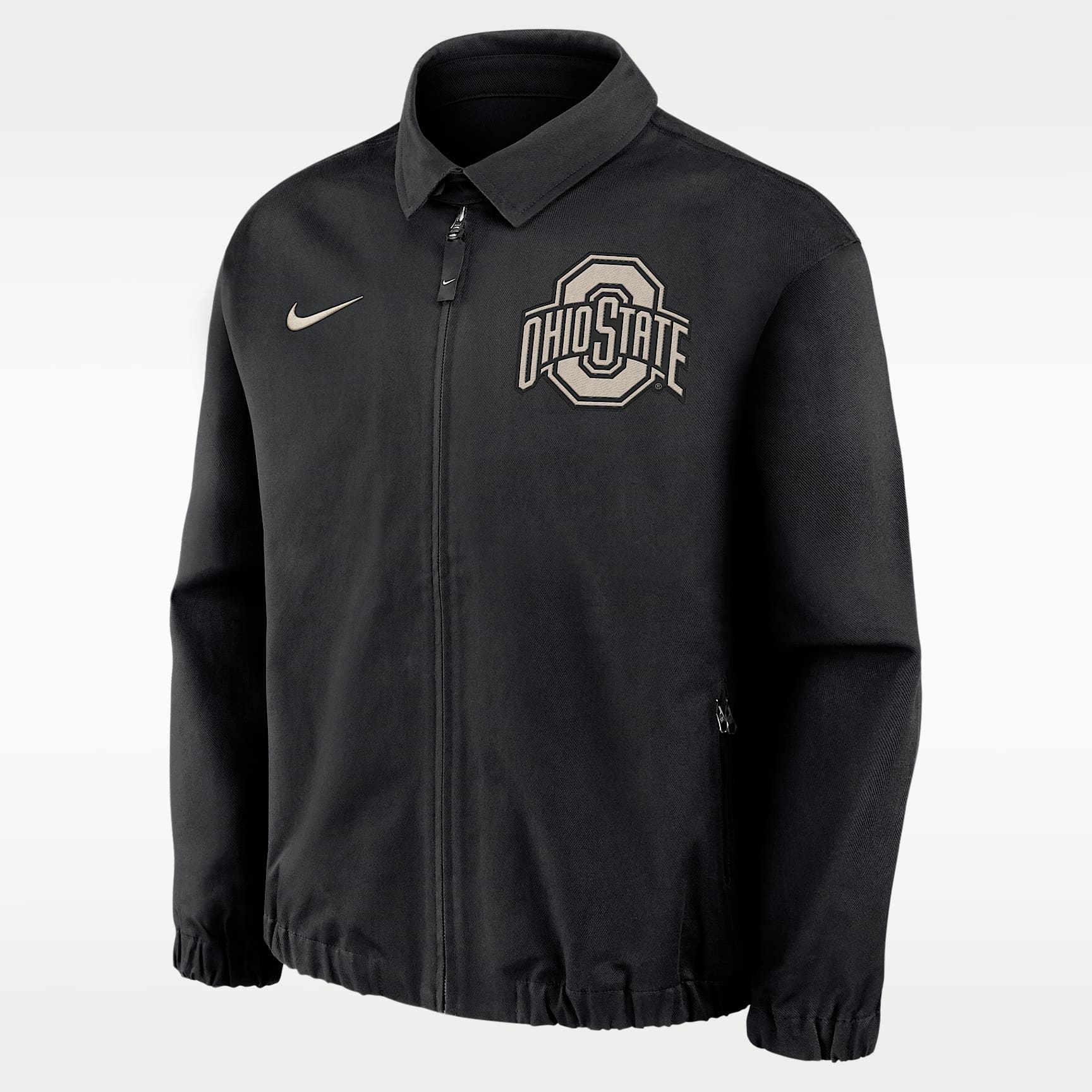 Ohio State Local Twill Men's Nike College Full-Zip Jacket