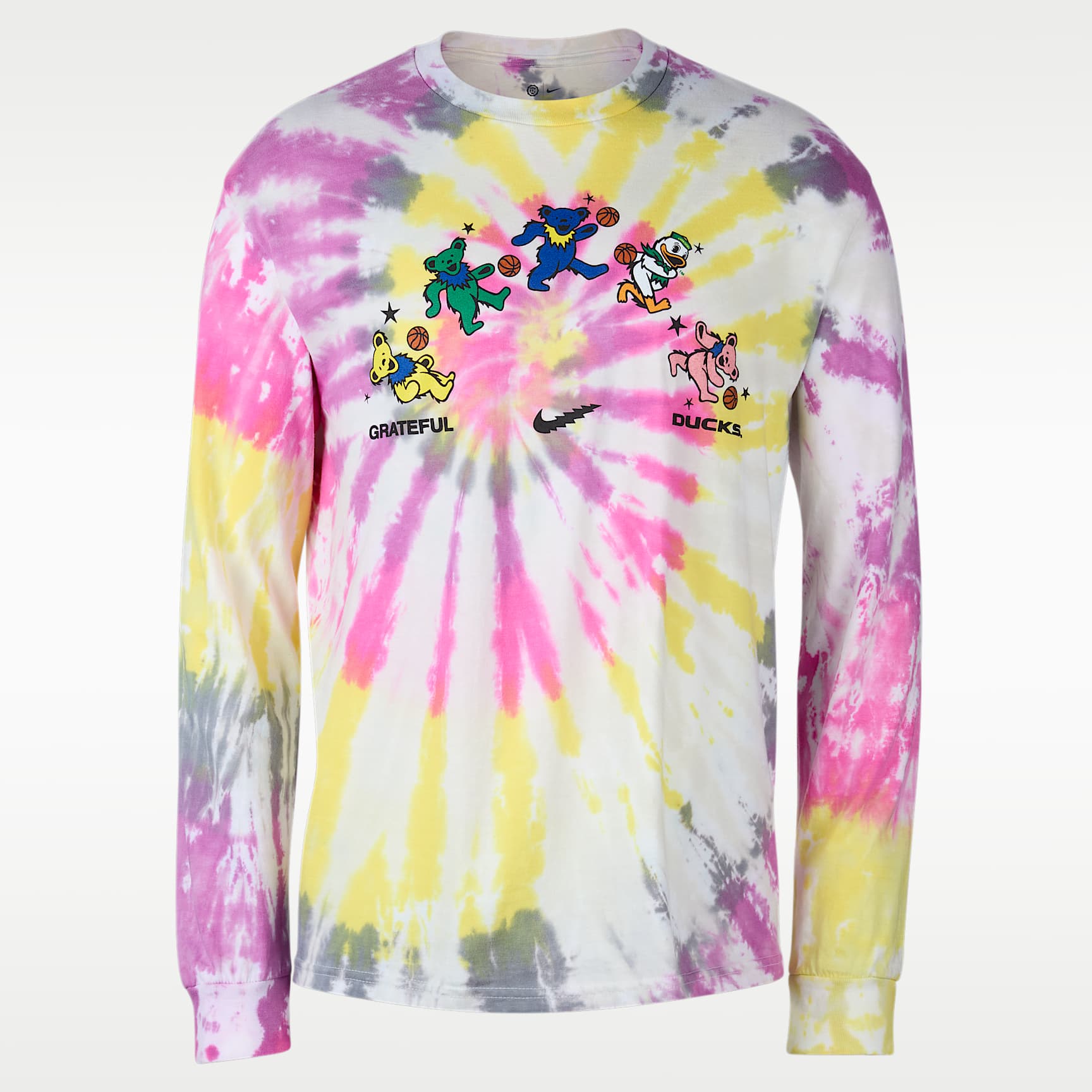 Friend of the Ducks Men's Tie-Dye Long-Sleeve T-Shirt