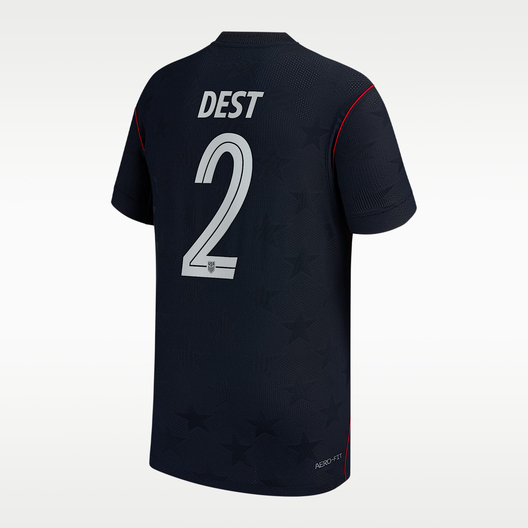 Jersey de futbol Nike Dri-FIT de Sergiño Dest del USMNT visitante 2026 Stadium para niños talla grande
