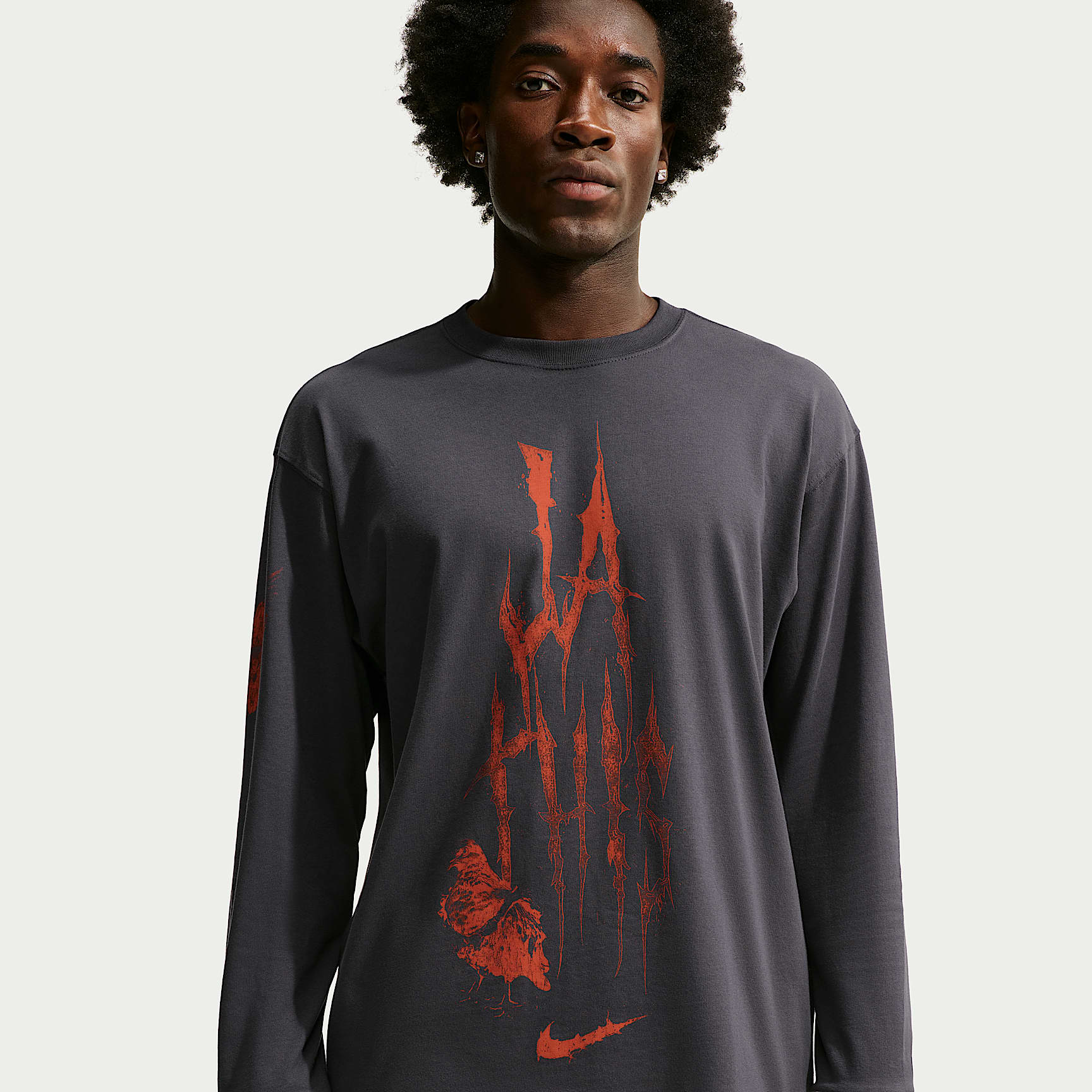 Playera de básquetbol de manga larga para hombre Ja Nike Essential