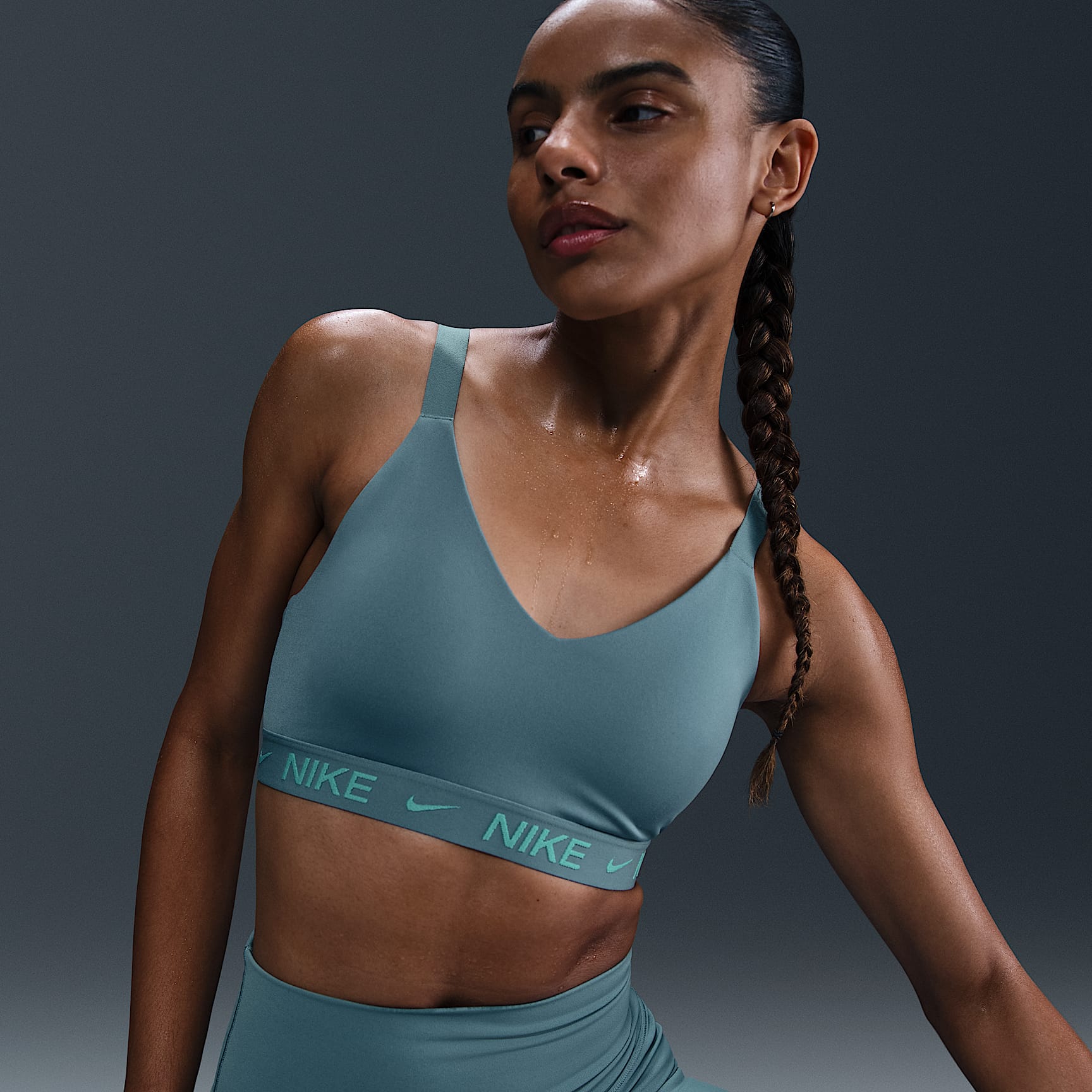 Bra deportivo ajustable acolchado para mujer Nike Indy Medium Support