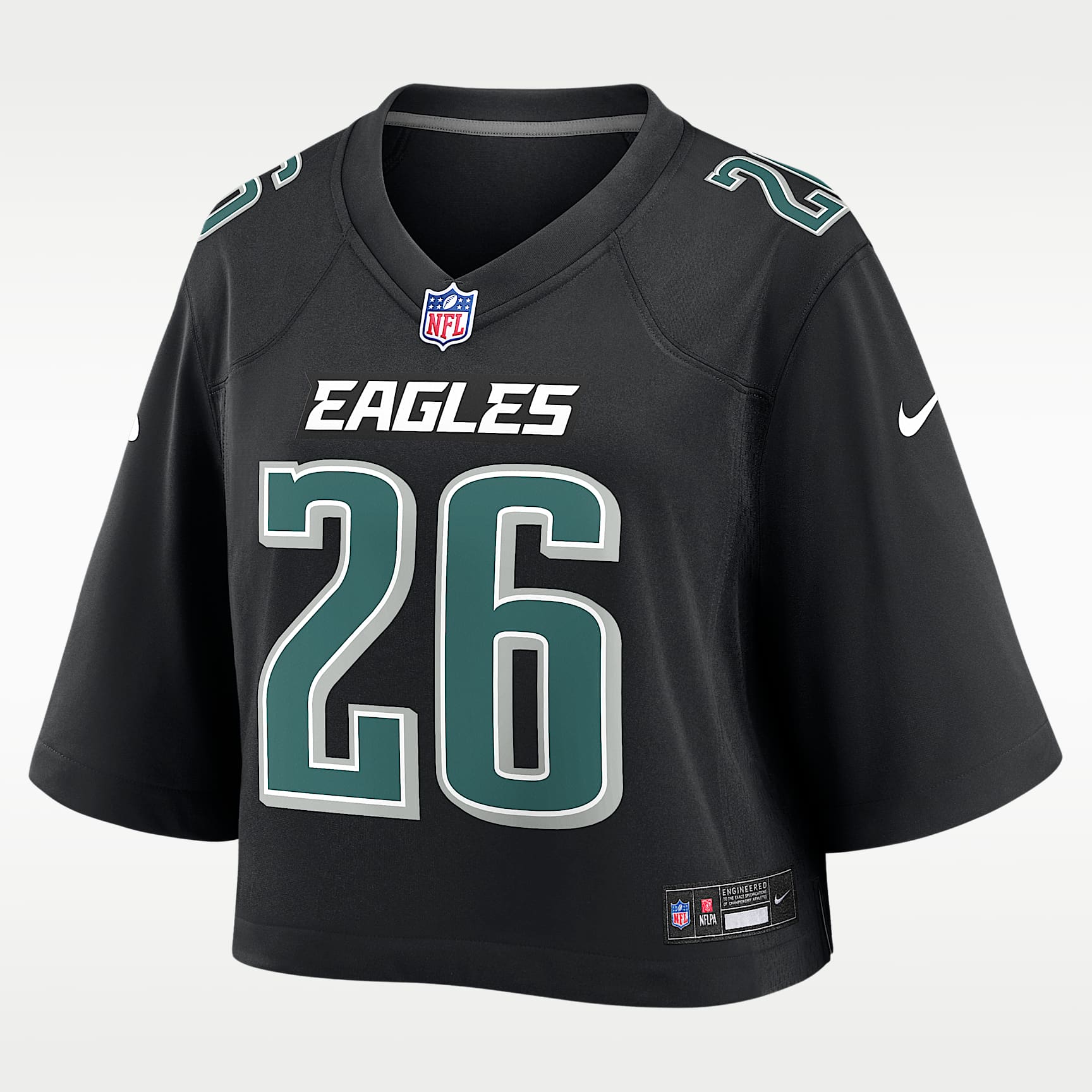 Saquon Barkley Philadelphia Eagles Women's Nike NFL Cropped Tundra Game Jersey