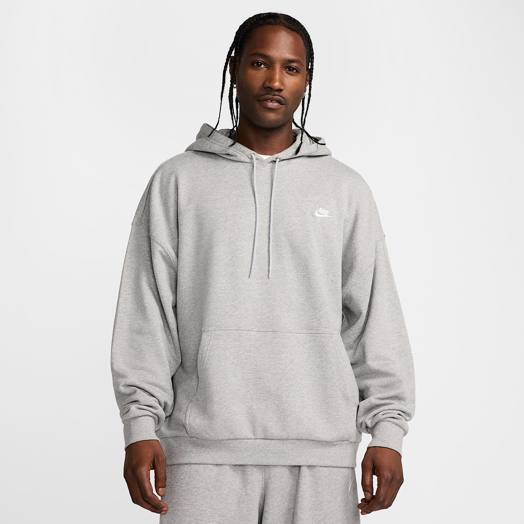 Sudadera con gorro sin cierre de French Terry oversized para hombre Nike Club Fleece