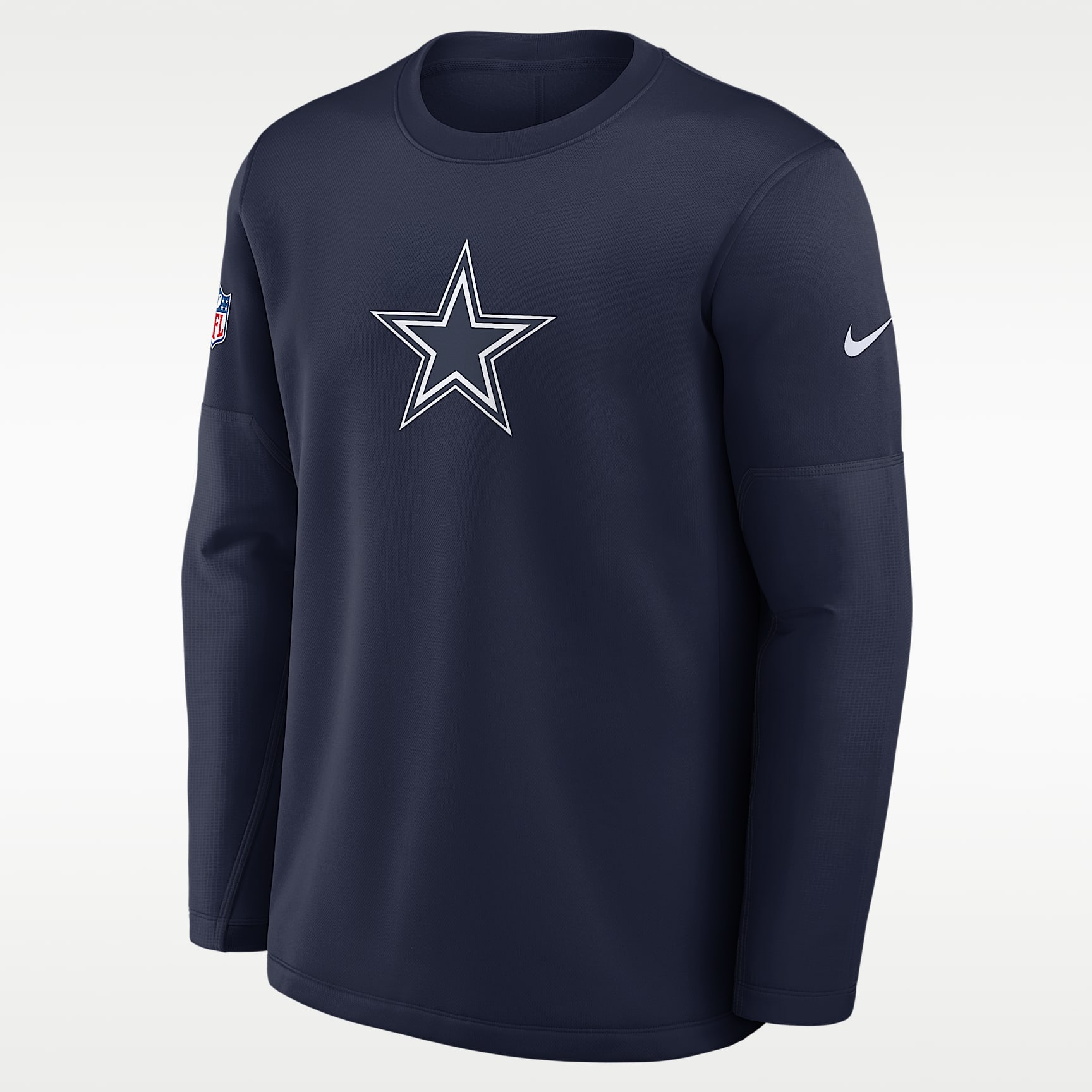 Dallas Cowboys Sideline Coaches Men's Nike Therma-FIT NFL Long-Sleeve T-Shirt