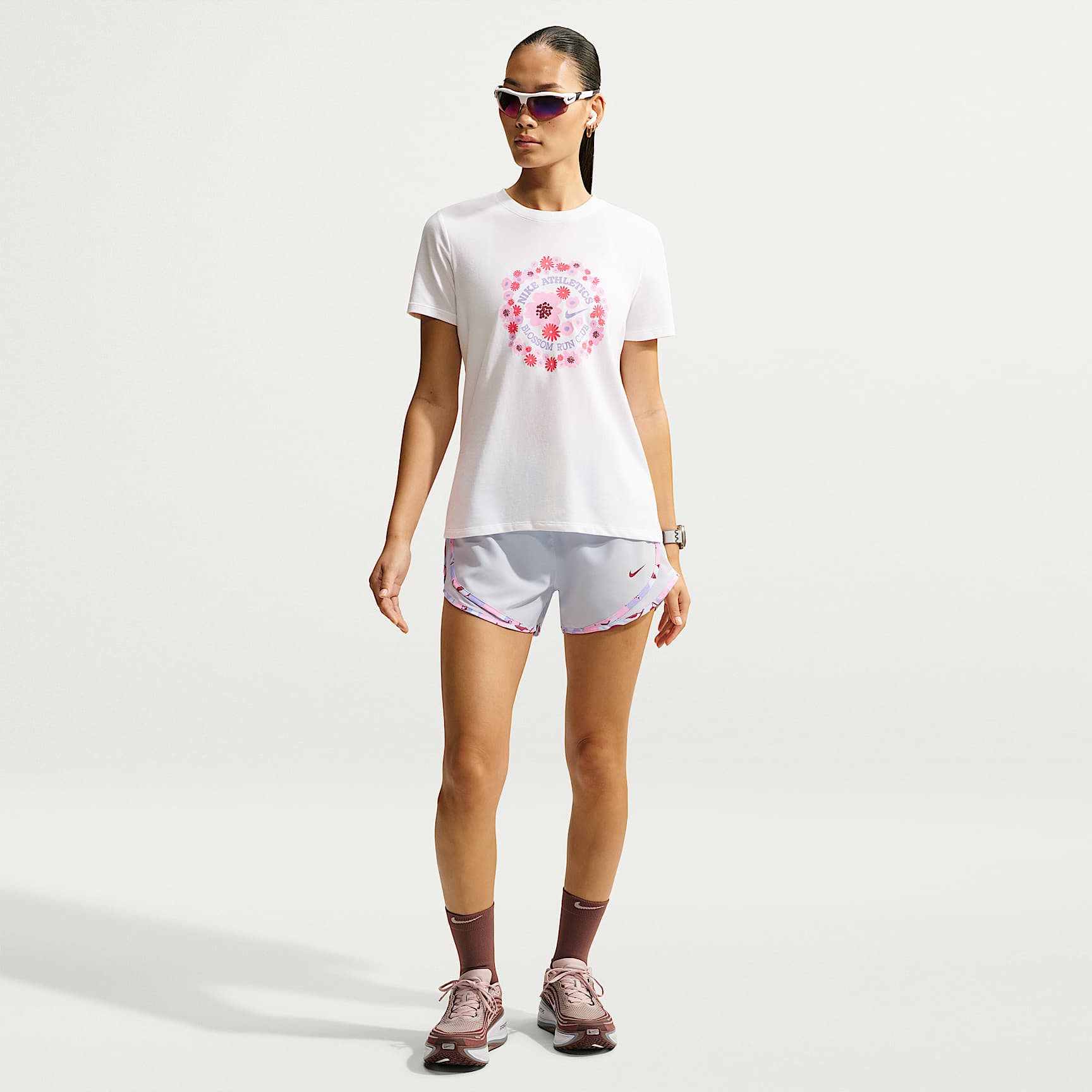 Shorts de correr Dri-FIT de tiro medio de 8 cm para mujer Nike Tempo