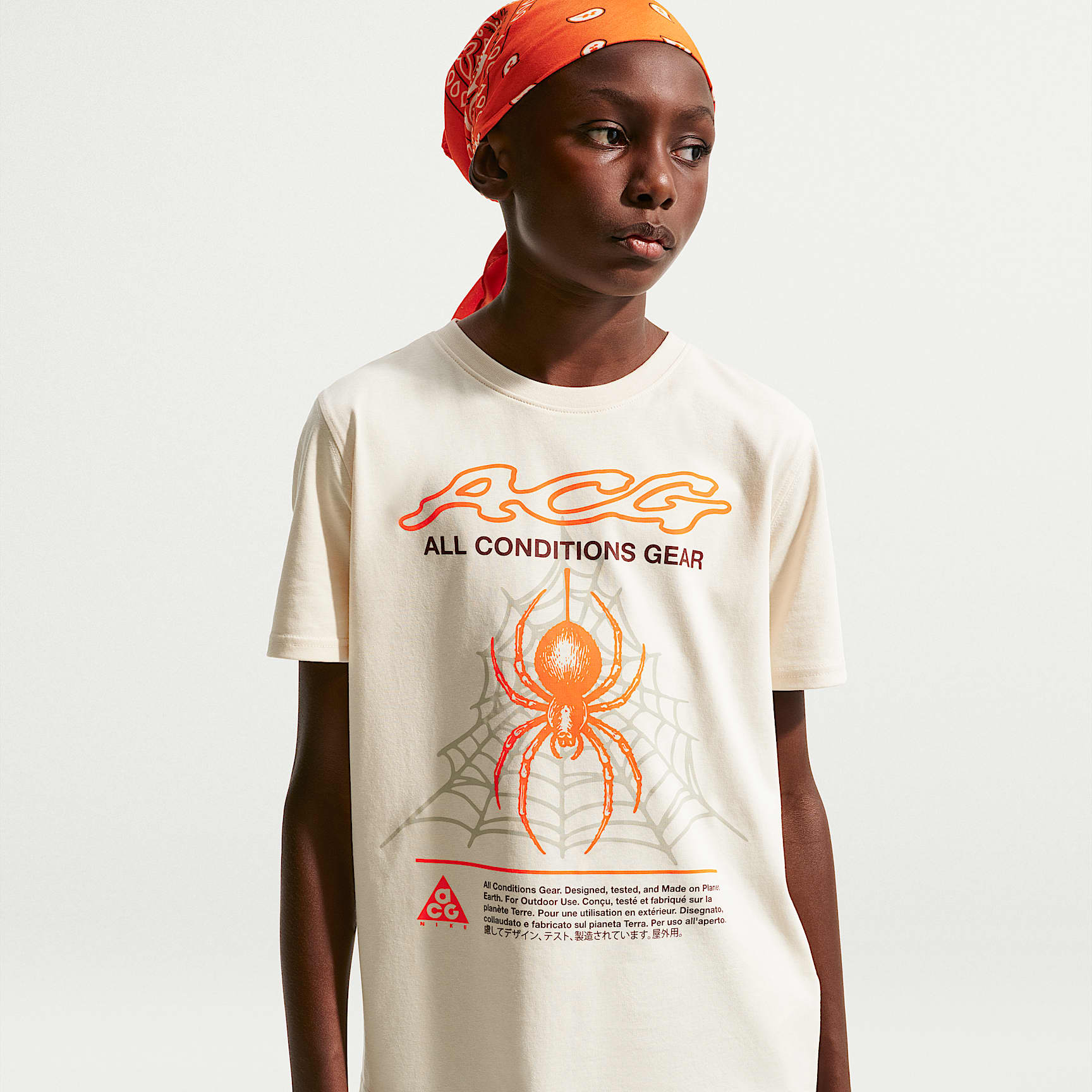 ACG Big Kids' Dri-FIT Spider Peak T-Shirt