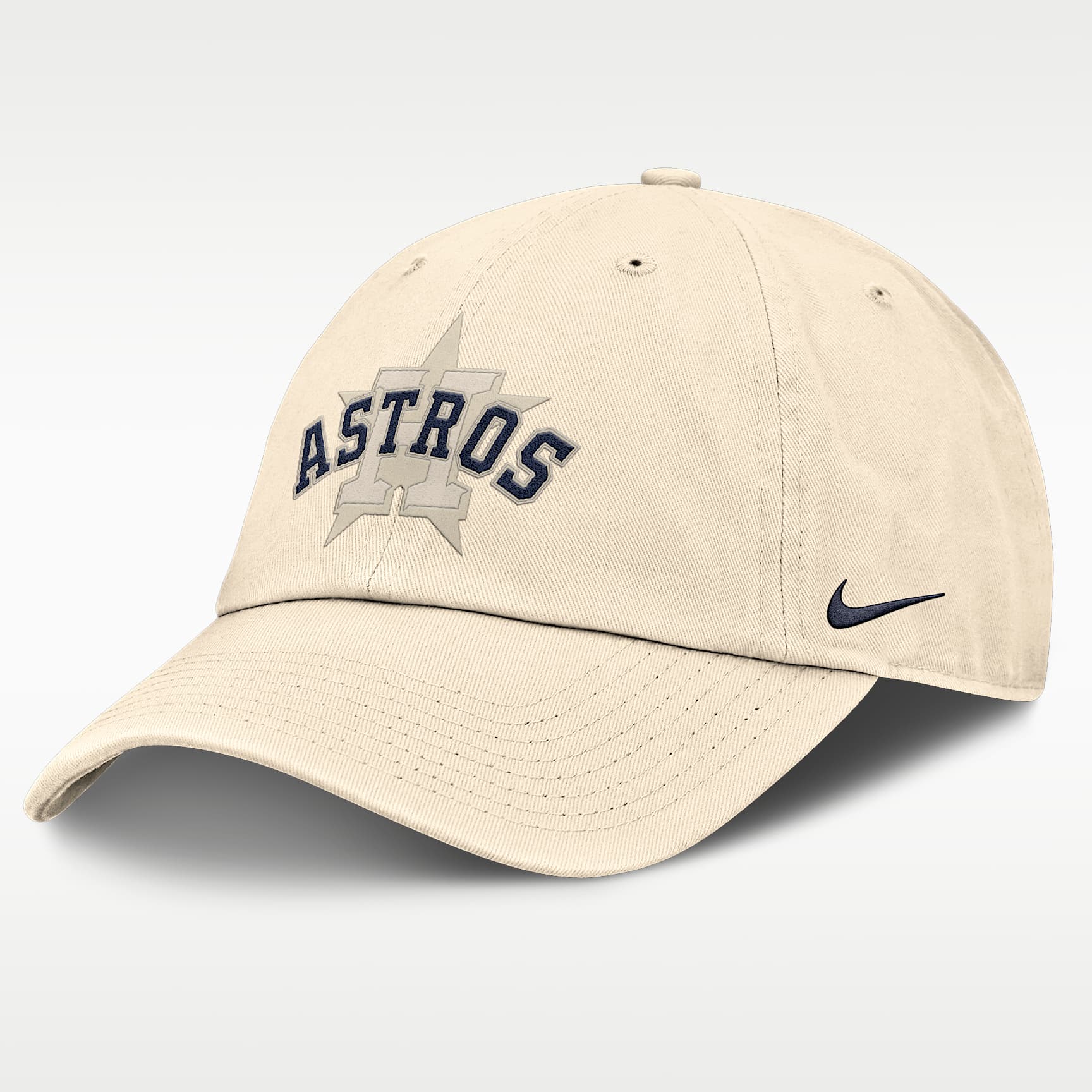 Gorra de algodón orgánico sin estructura para hombre Nike Statement Club Houston Astros