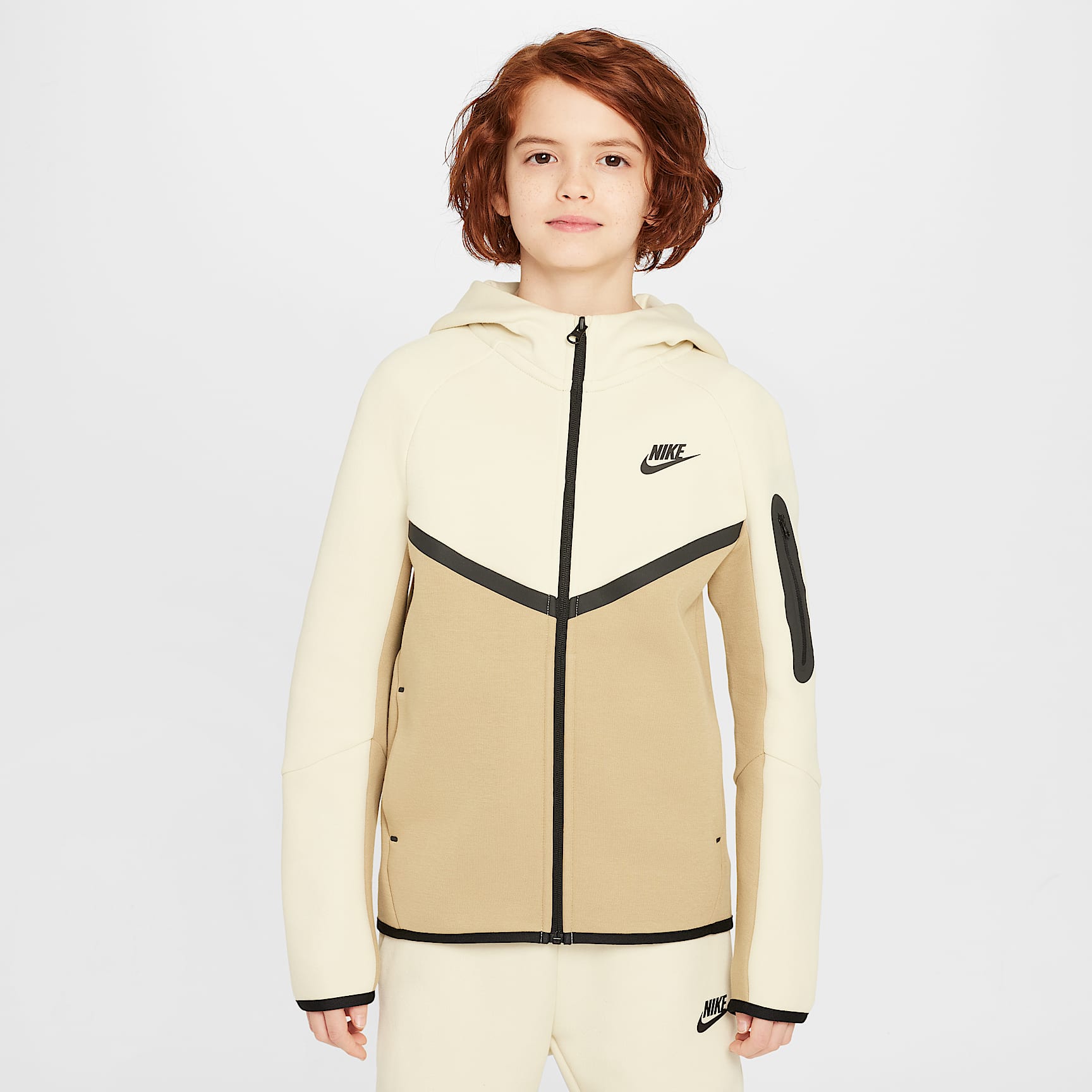 Nike Sportswear Tech Fleece Big Kids' Full-Zip Hoodie
