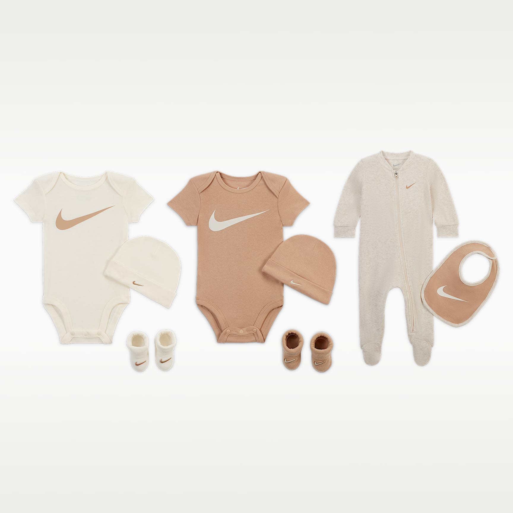 Conjunto de regalo de ocho piezas para bebé Nike