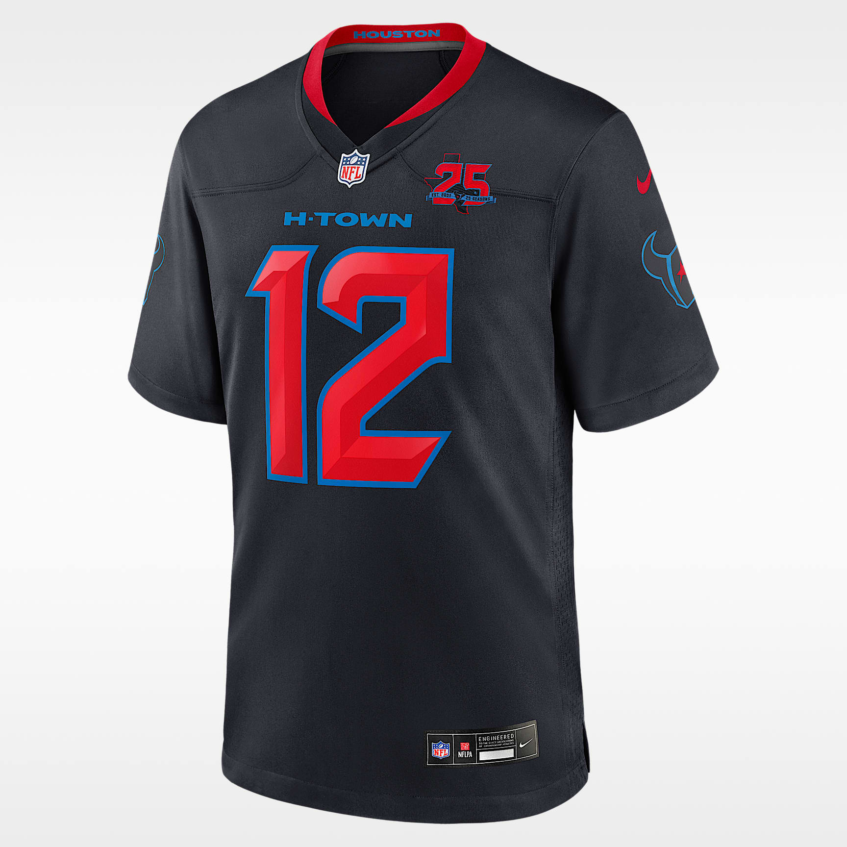 Nico Collins Houston Texans 25th Season Men's Nike NFL Game Jersey