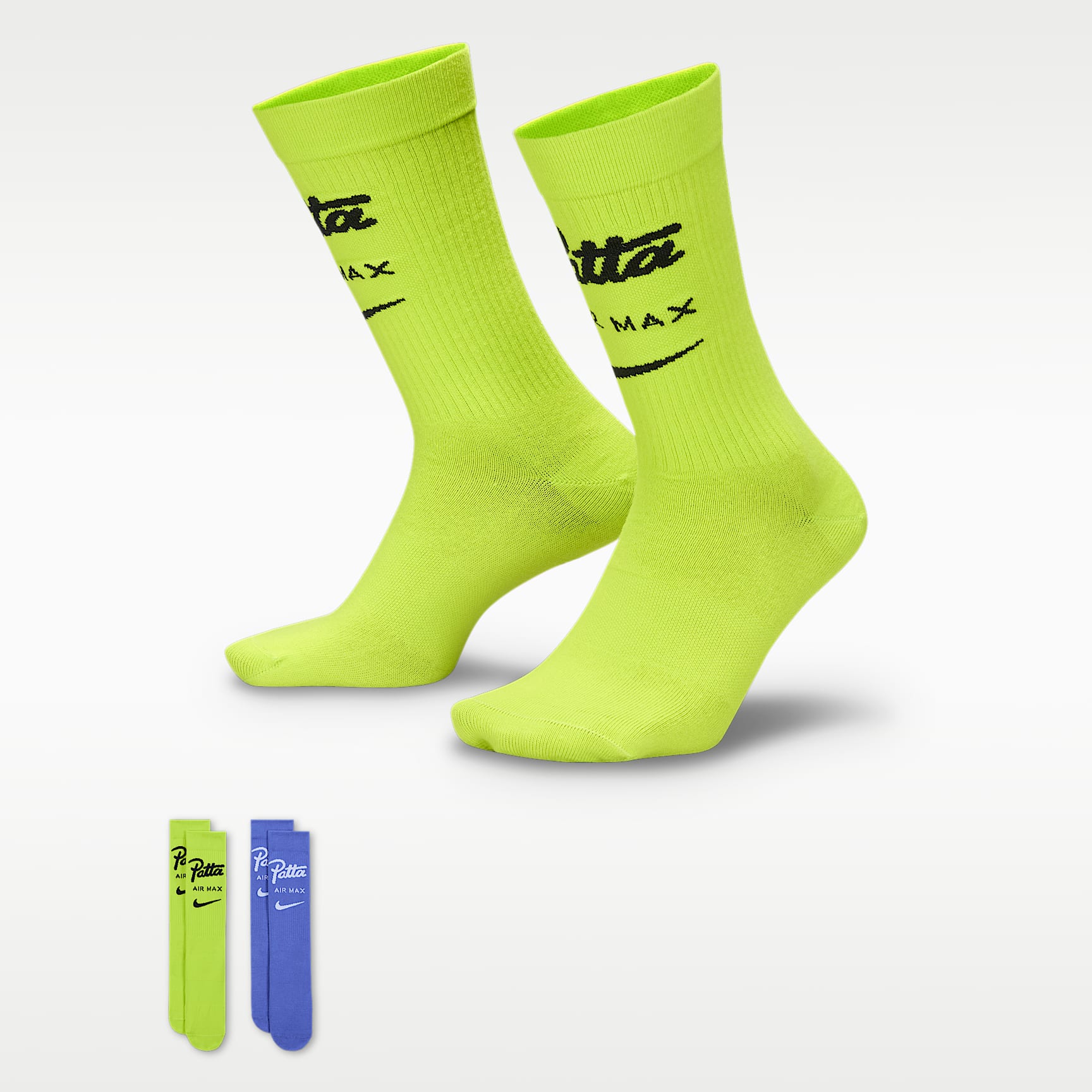 Nike x Patta Everyday Essentials Crew Socks (2 Pairs)