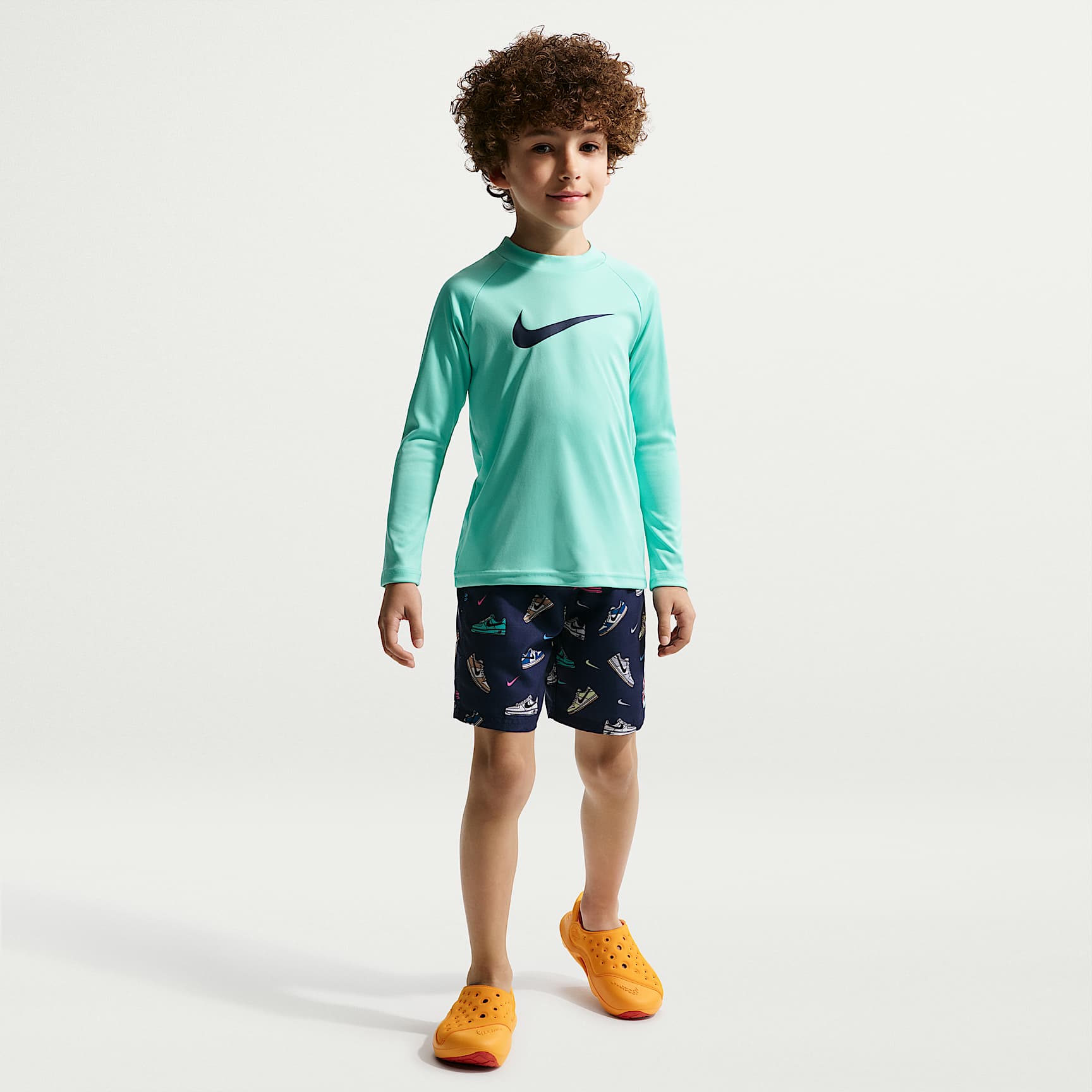 Nike Swim Little Kids' (Boys') Long Sleeve Top & Short Set
