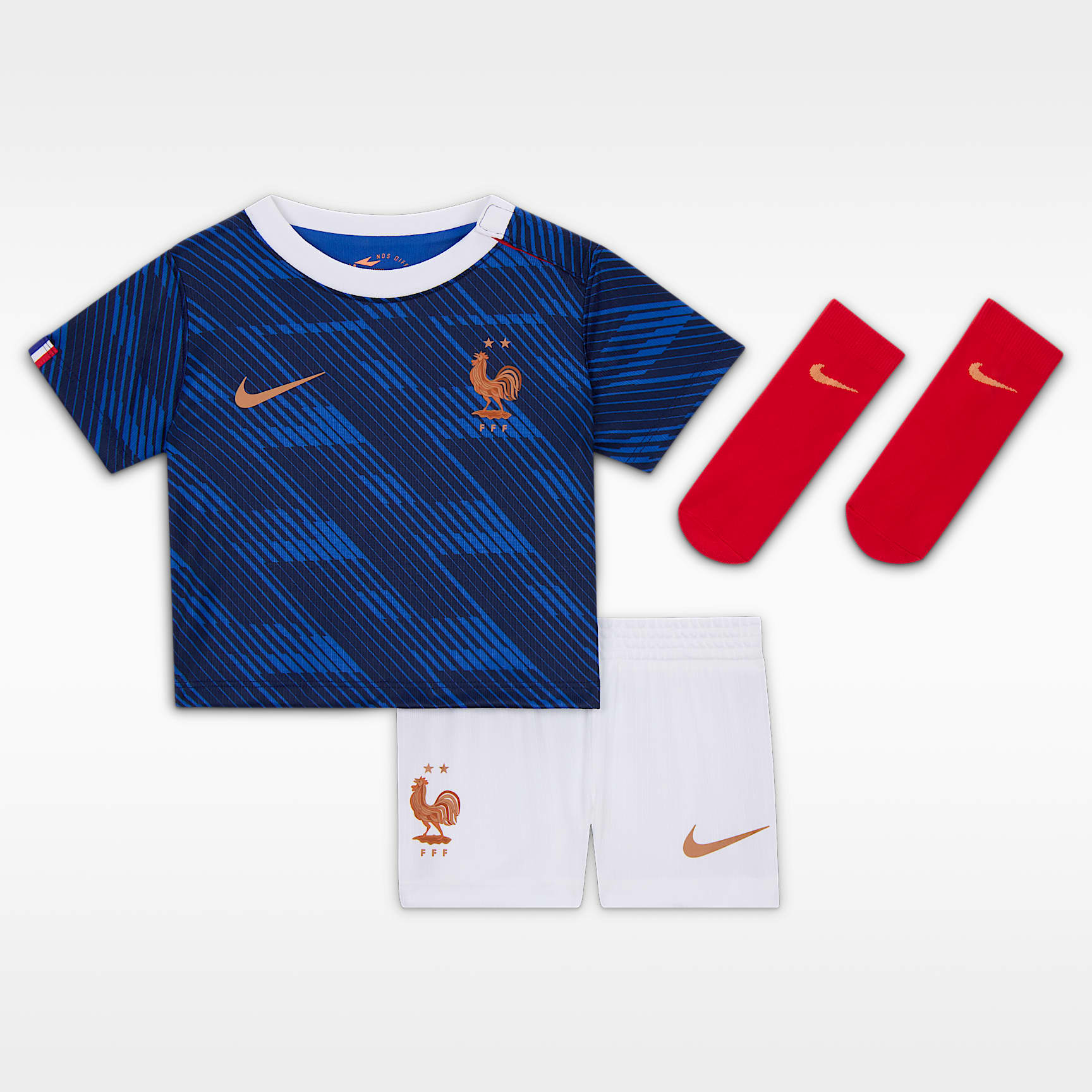 FFF 2026 Stadium Home Baby/Toddler Nike Soccer Replica 3-Piece Kit