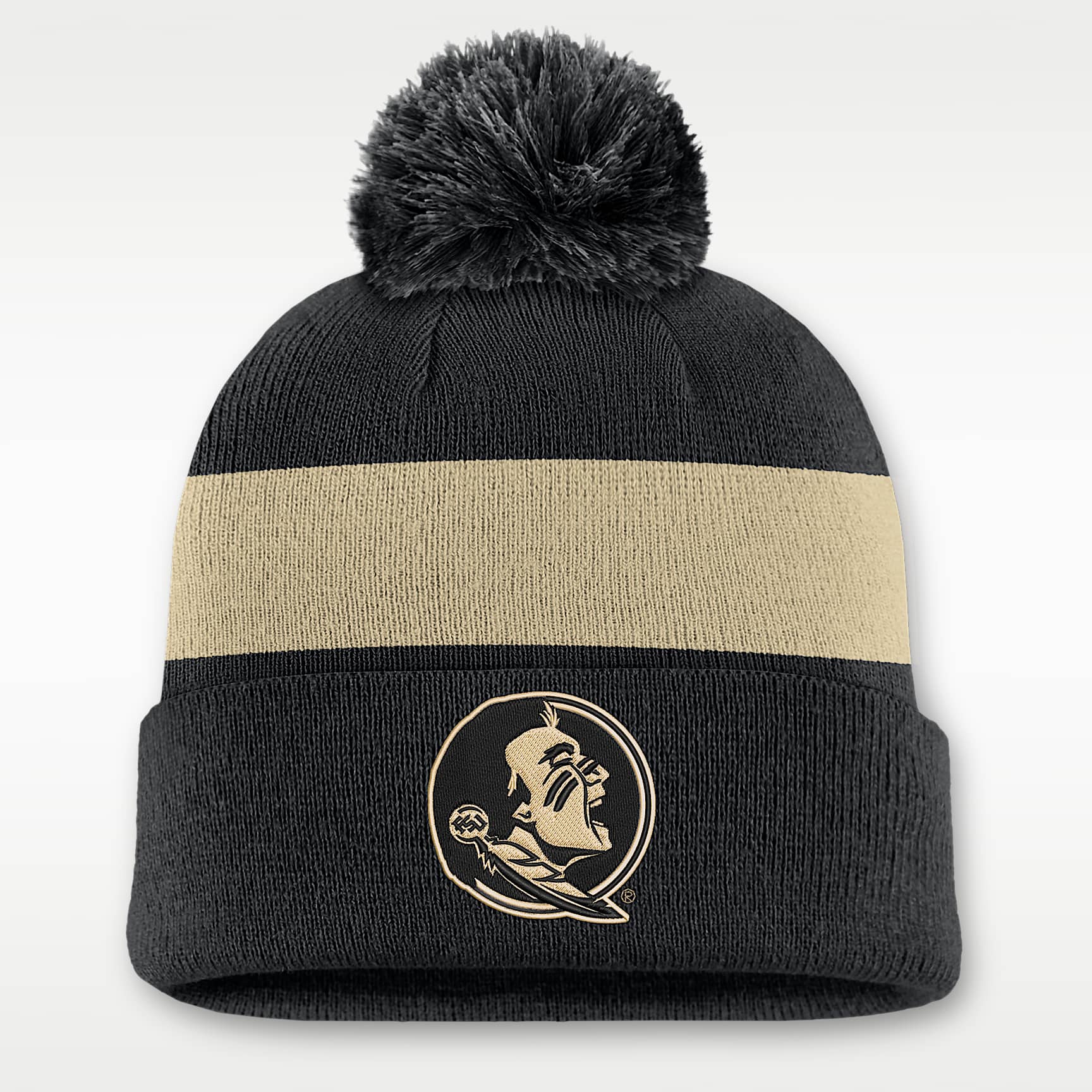Gorro con dobladillo universitario Nike para hombre Florida State Peak