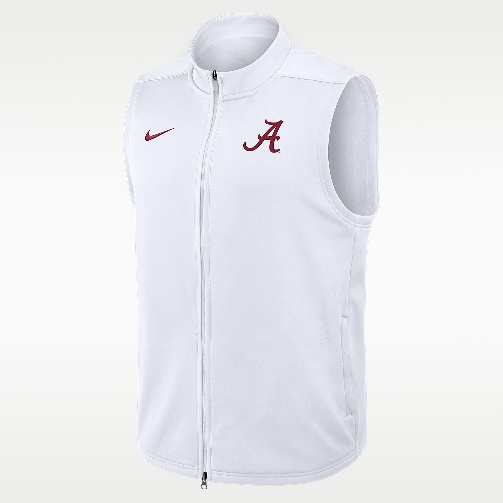 Chaleco universitario Nike Therma-FIT de cierre completo para hombre Alabama Primetime Victory