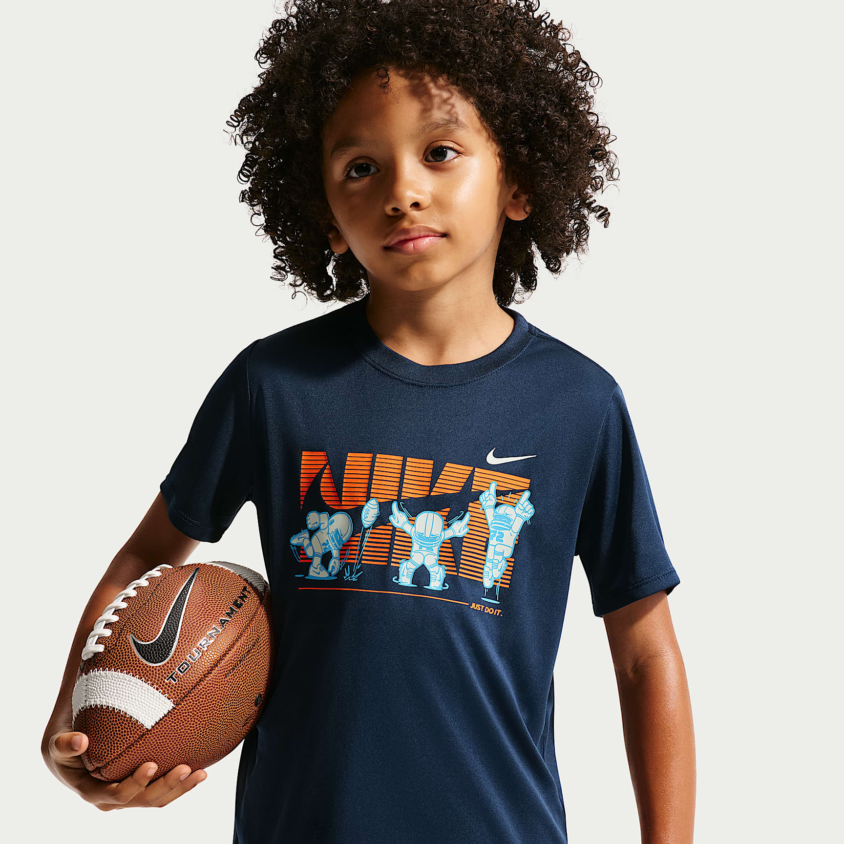 Playera Dri-FIT End Zone Dance para niños talla pequeña Nike