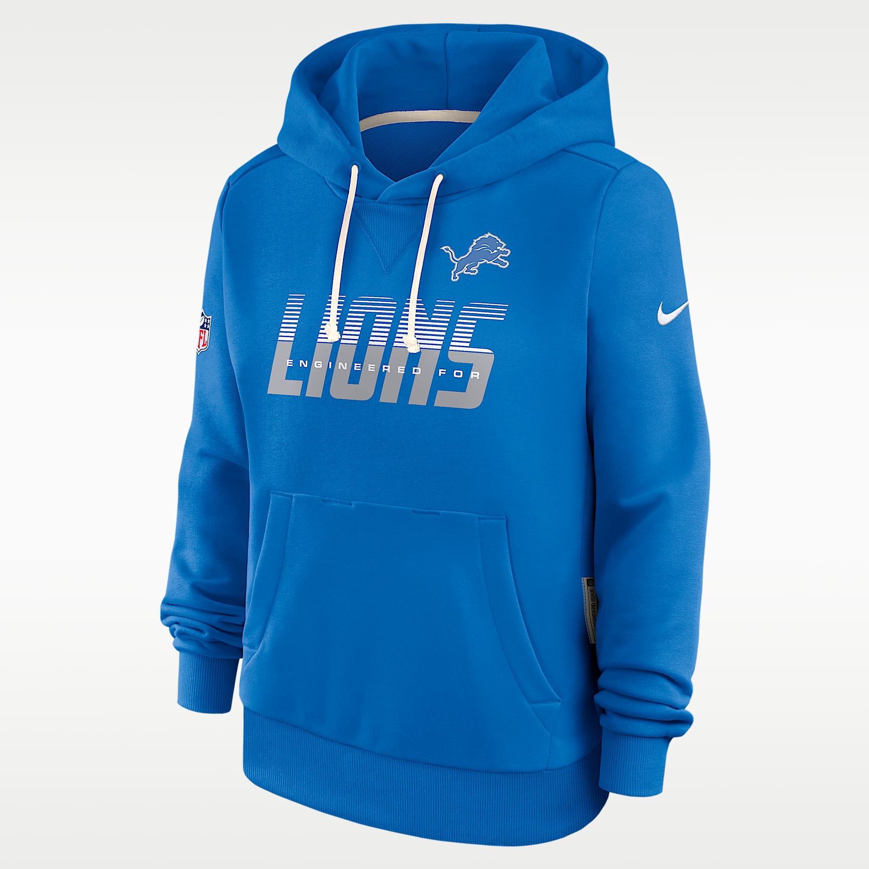 Detroit Lions Sideline Standard Issue Women's Nike Dri-FIT NFL Pullover Hoodie