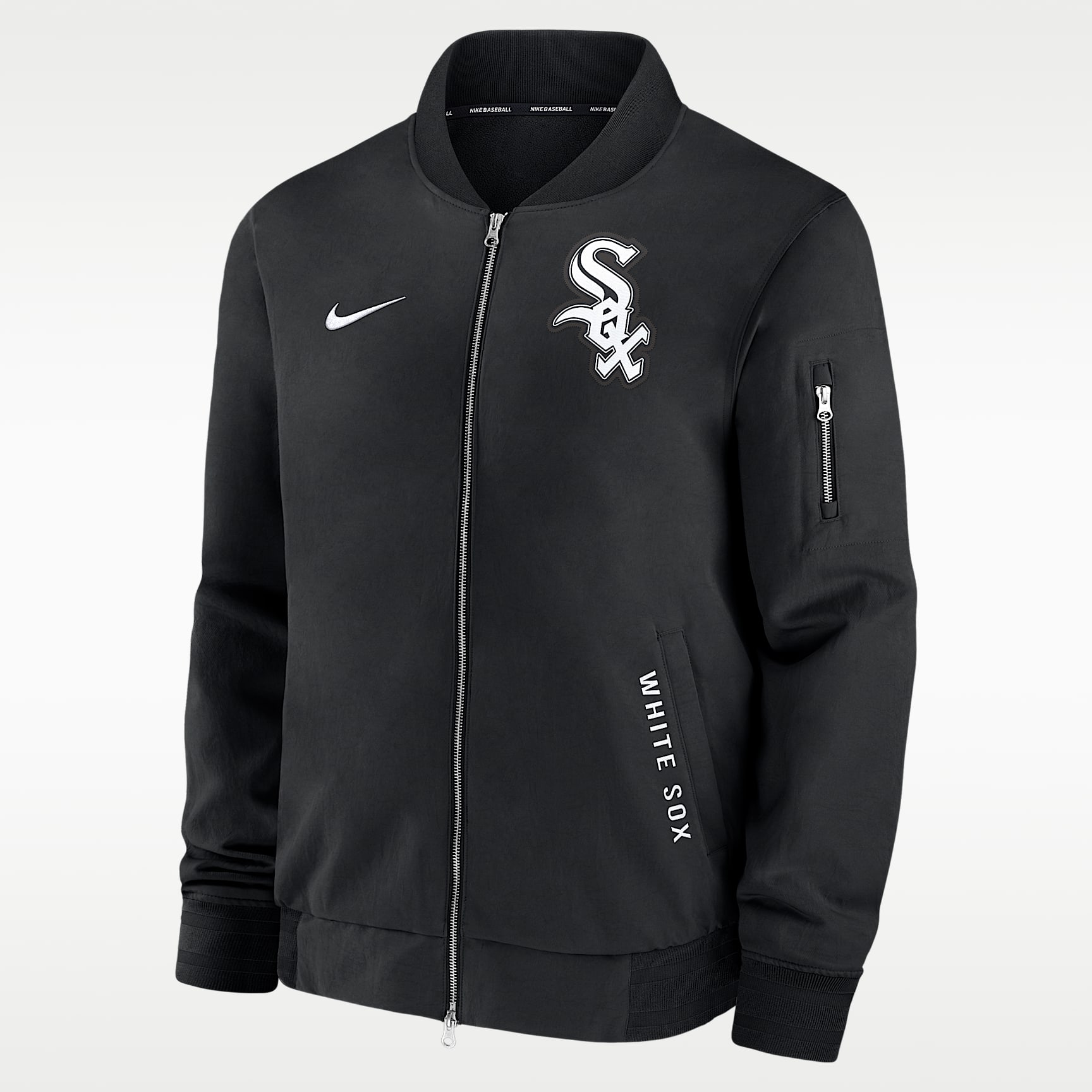 Chicago White Sox Authentic Collection Dugout Men's Nike MLB Full-Zip Bomber Jacket