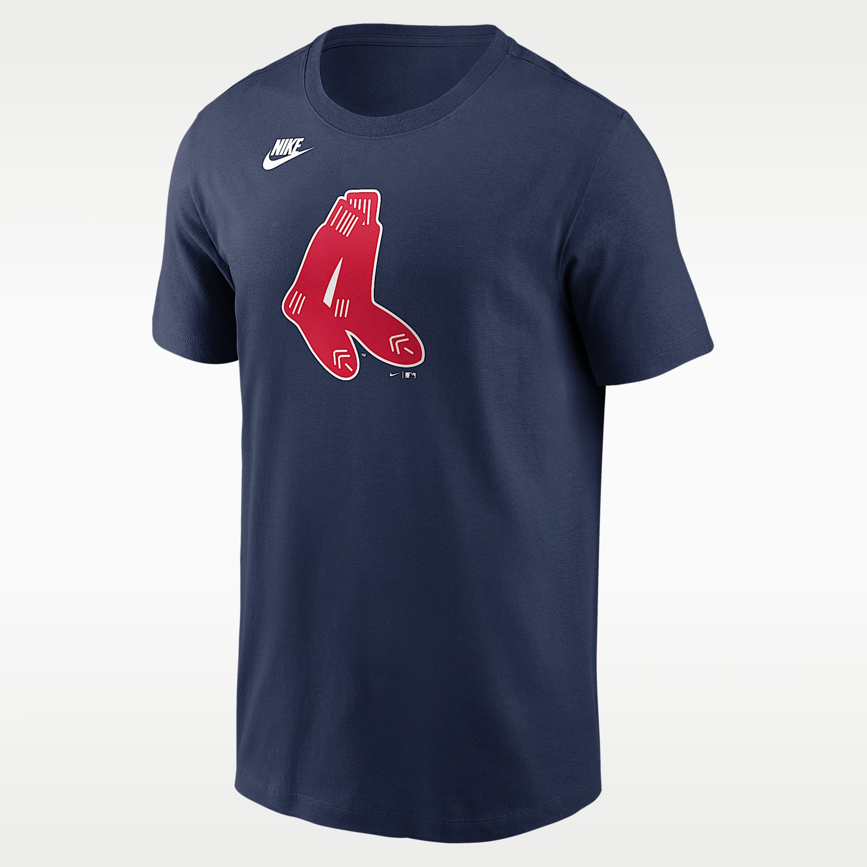 Playera Nike de la MLB para hombre Boston Red Sox Cooperstown Logo