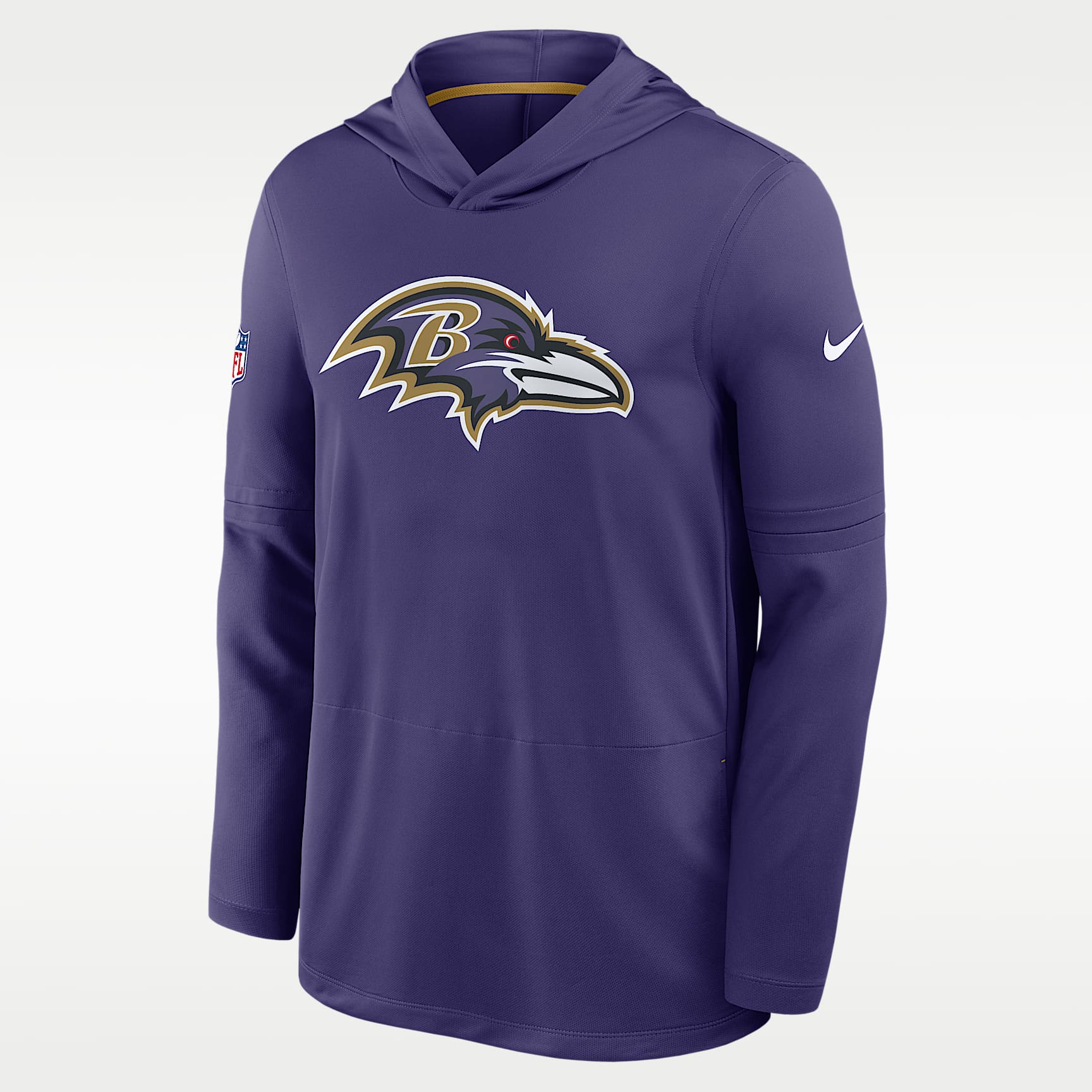 Baltimore Ravens Alt Men's Nike Dri-FIT NFL Long-Sleeve Hooded Top