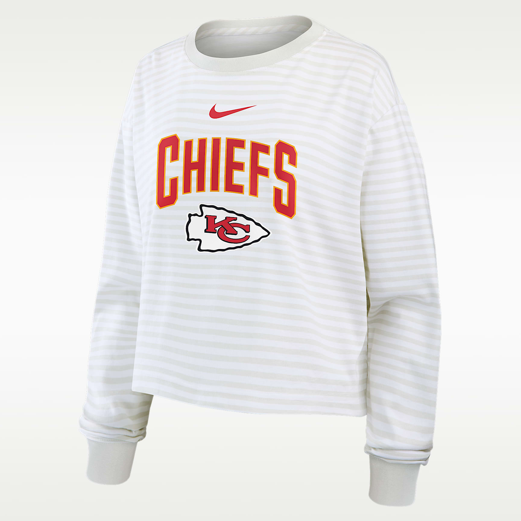 Kansas City Chiefs Primetime Women's Nike Cropped Long-Sleeve T-Shirt