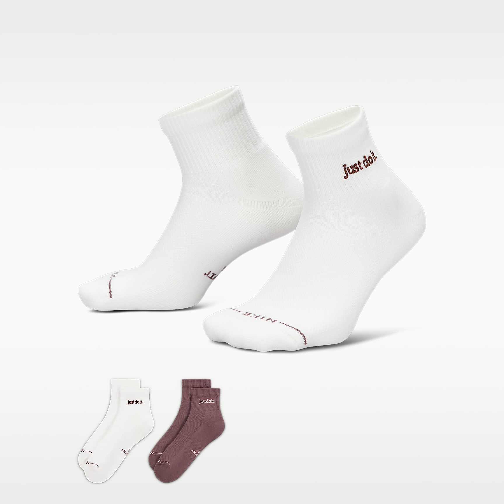Nike Everyday Elevated Ankle Socks (2 Pairs)