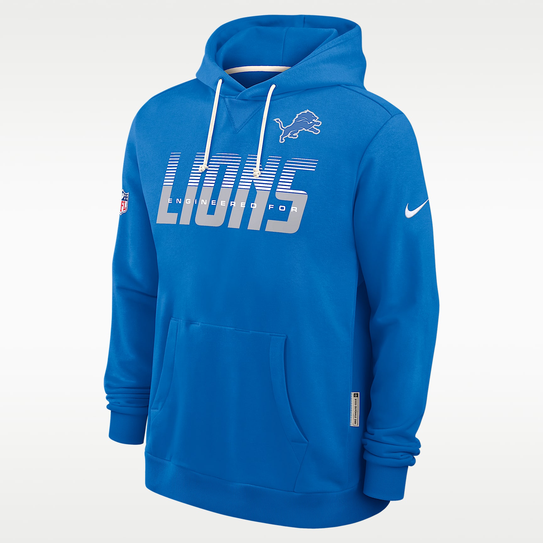 Detroit Lions Sideline Standard Issue Men's Nike Dri-FIT NFL Pullover Hoodie