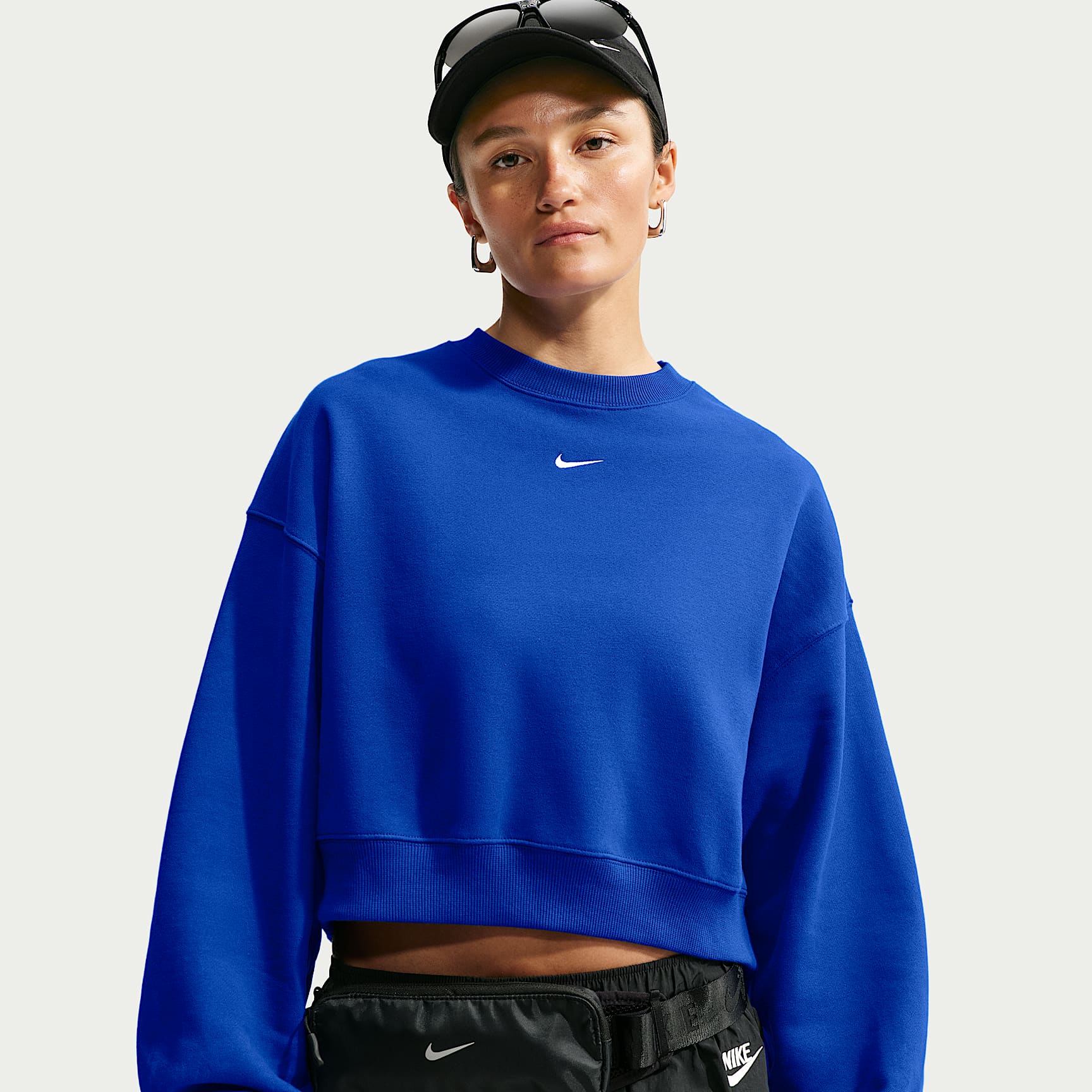 Nike Studio Fleece Medium Weight Women's Oversized Cropped Crew