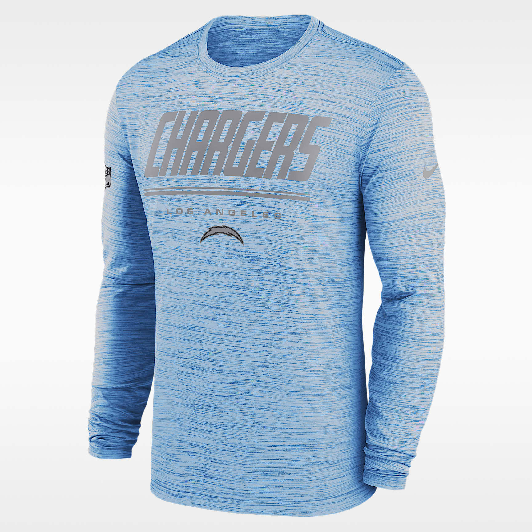 Los Angeles Chargers Sideline Team Issue Velocity Men's Nike Dri-FIT NFL Long-Sleeve T-Shirt