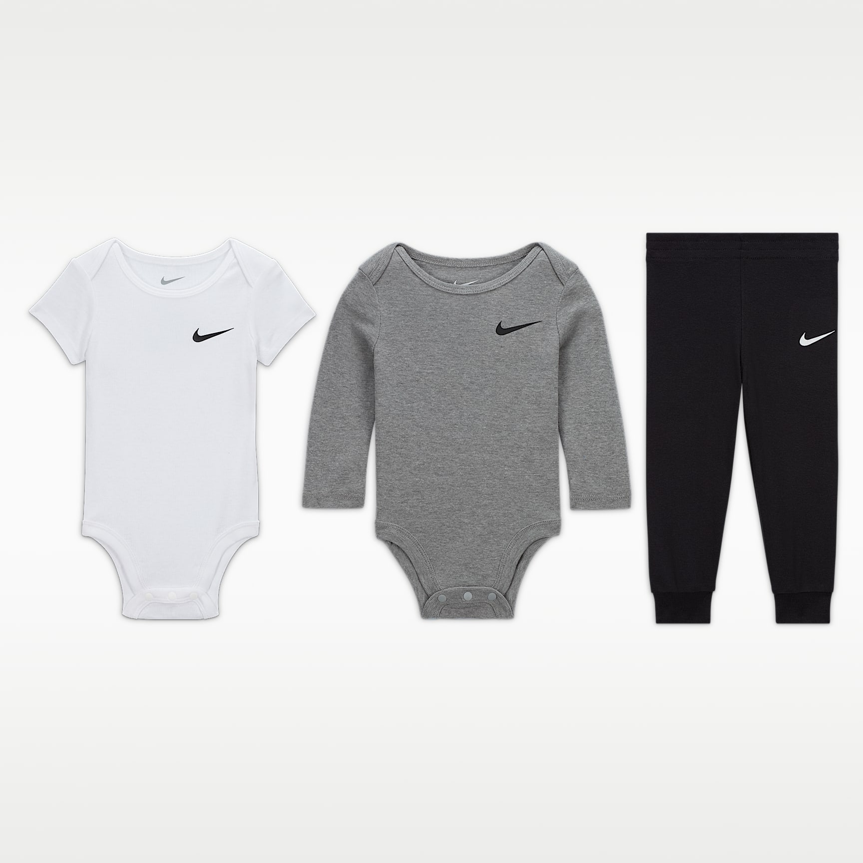 Nike Baby Essentials Baby (0-6M) 3-Piece Bodysuit and Pants Set