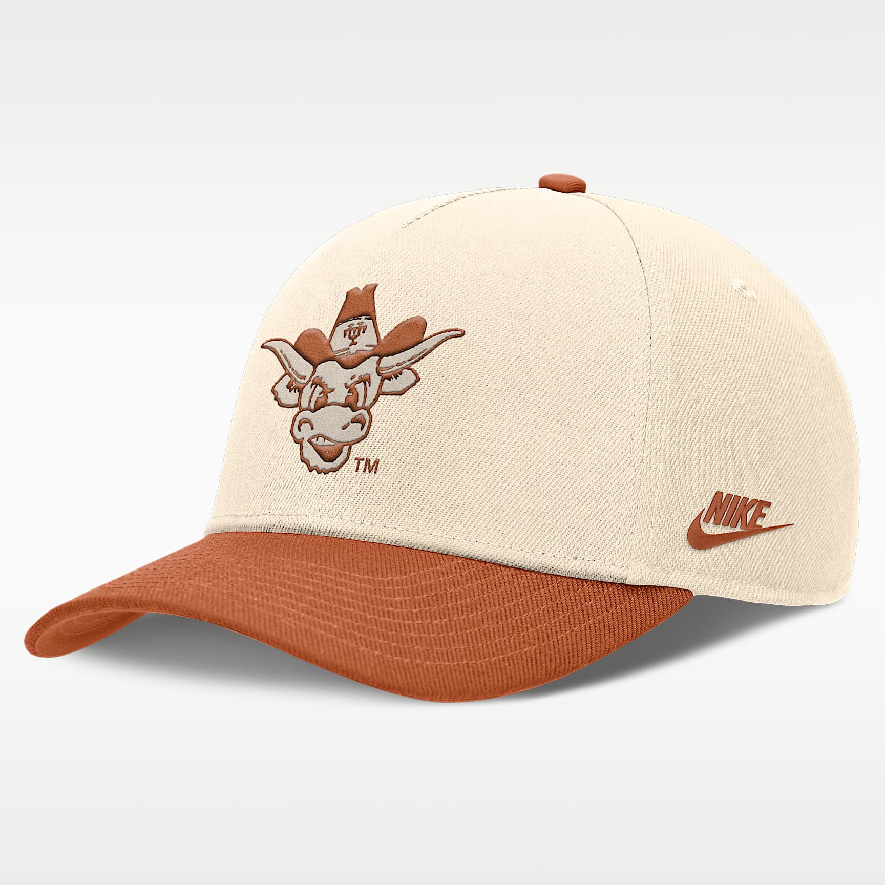 Gorra universitaria ajustable Nike Dri-FIT para hombre Texas Primetime Rise Academic