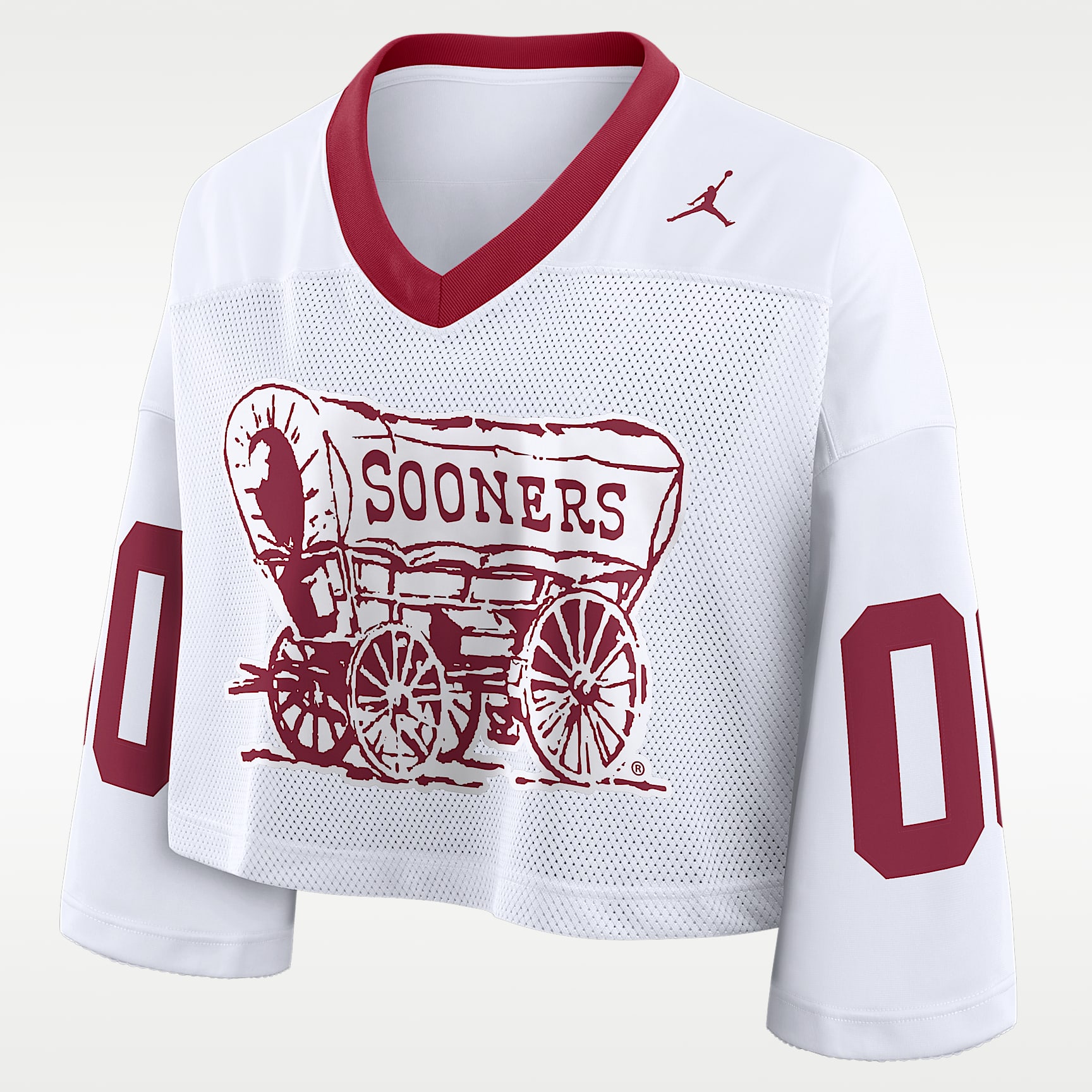 Oklahoma Logo Women's Jordan Brand Dri-FIT College Cropped Jersey