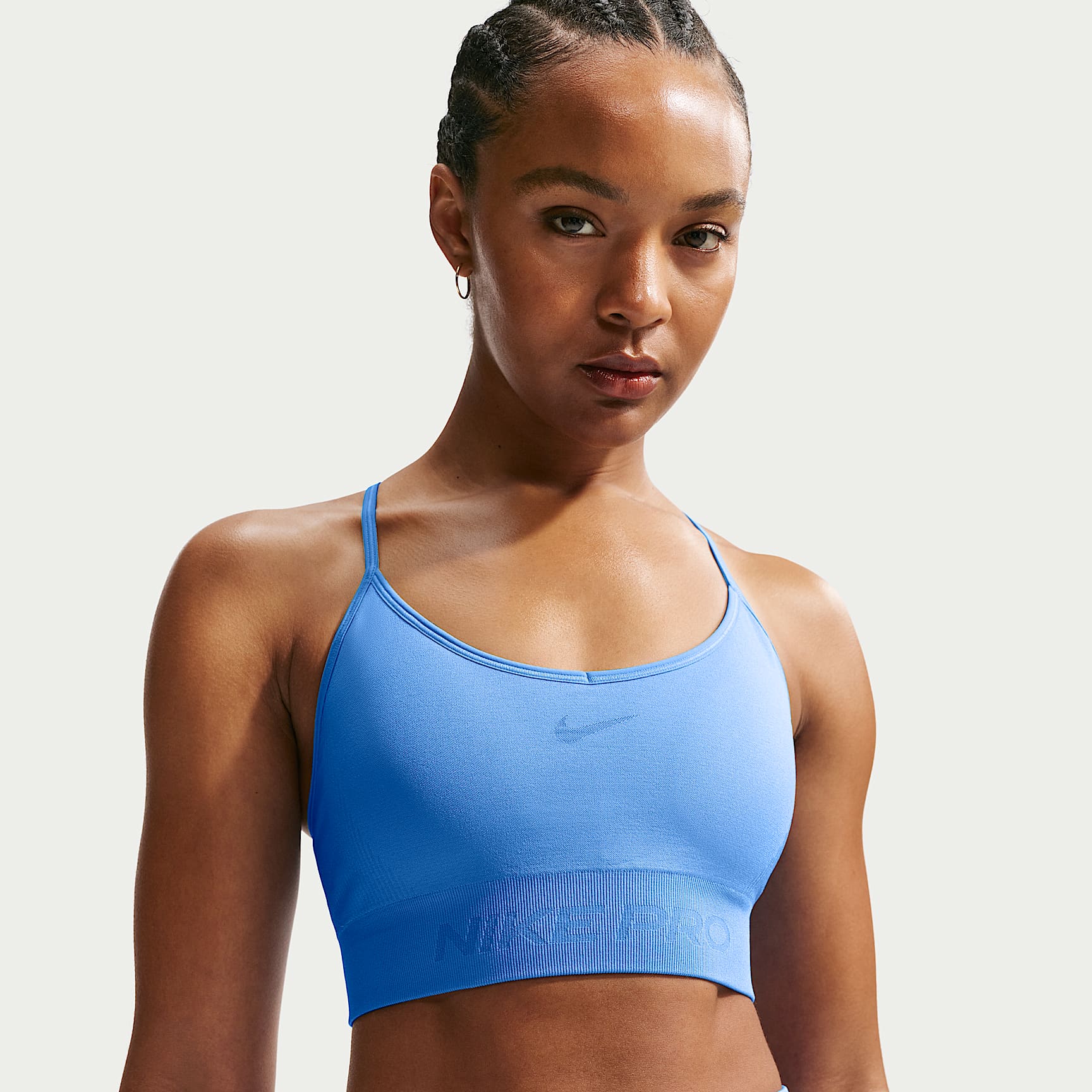 Bra deportivo de baja sujeción con almohadillas para mujer Nike Pro Seamless