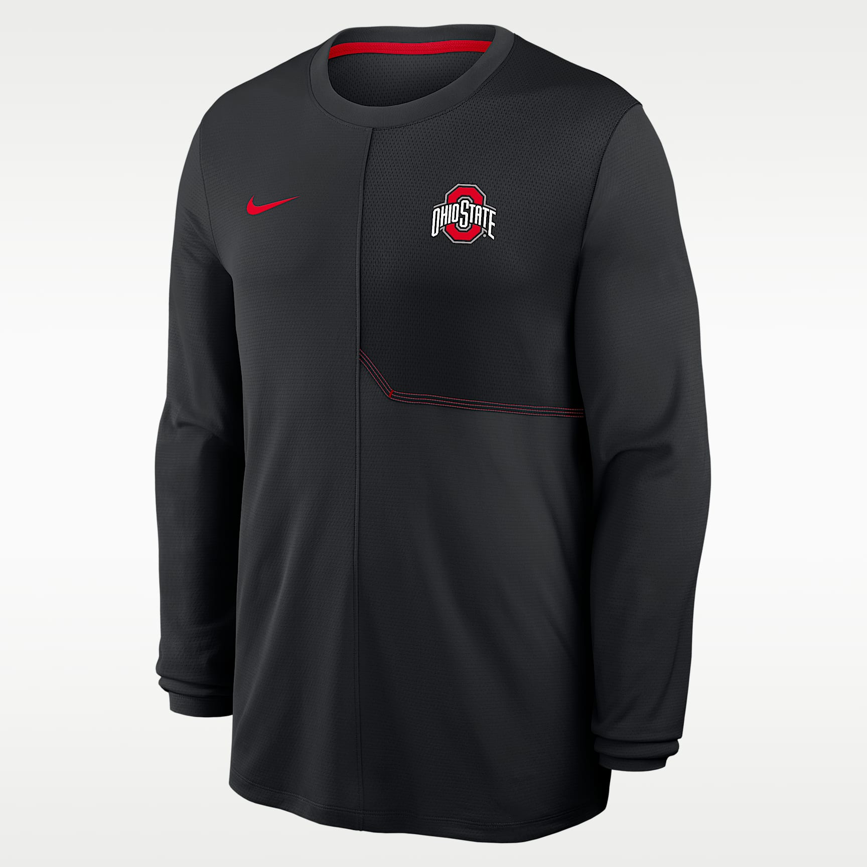Ohio State Sideline Coach Men's Nike Dri-FIT College Long-Sleeve Top