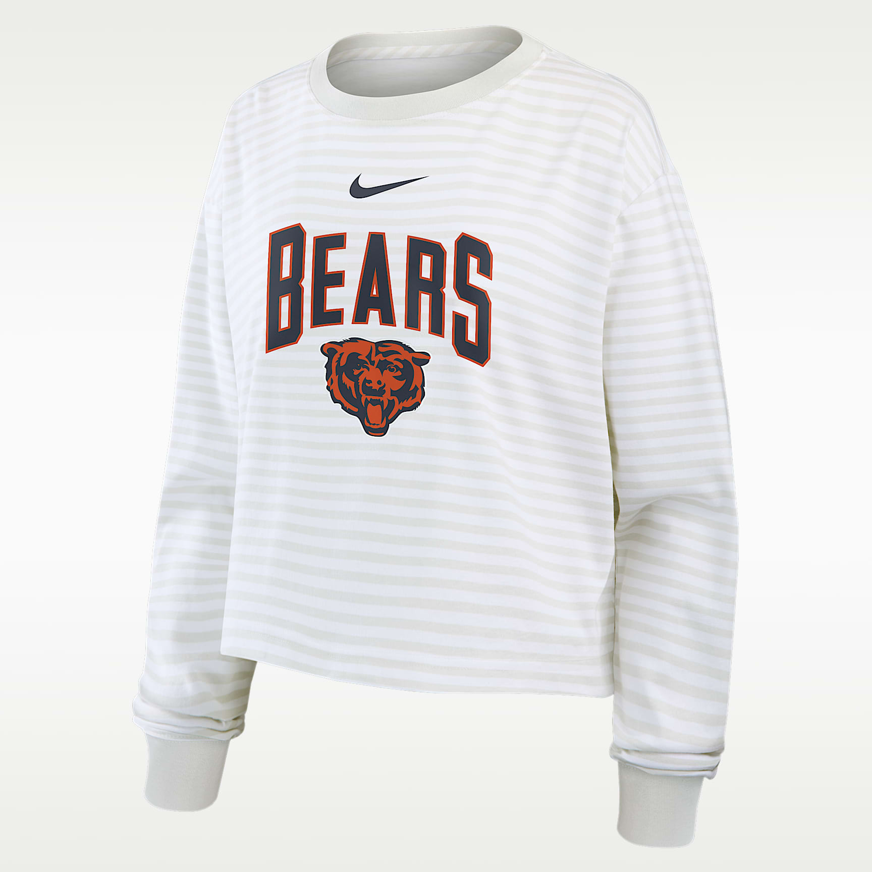 Chicago Bears Primetime Women's Nike Cropped Long-Sleeve T-Shirt