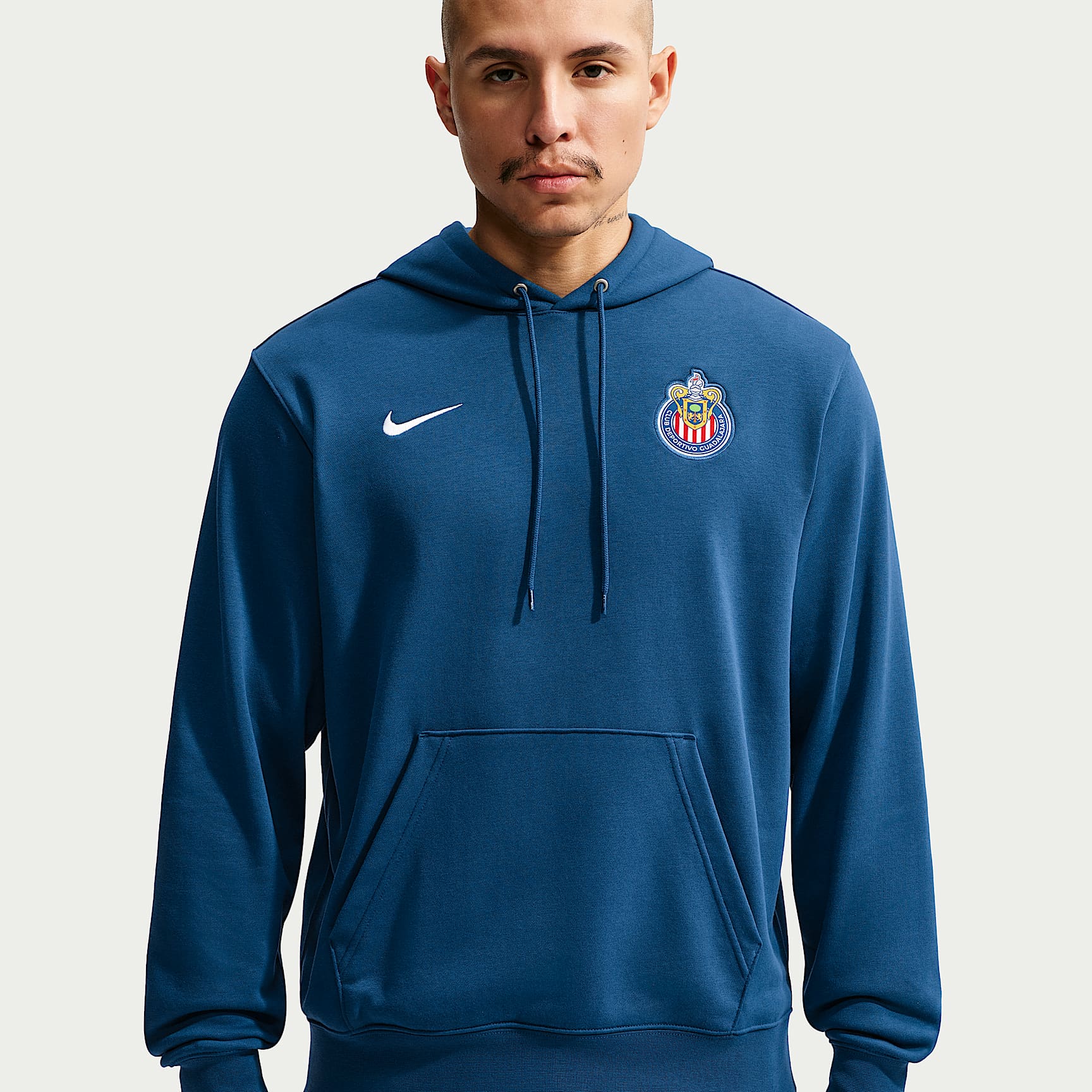 Sudadera con gorro sin cierre de futbol de French Terry Nike Club para hombre Chivas