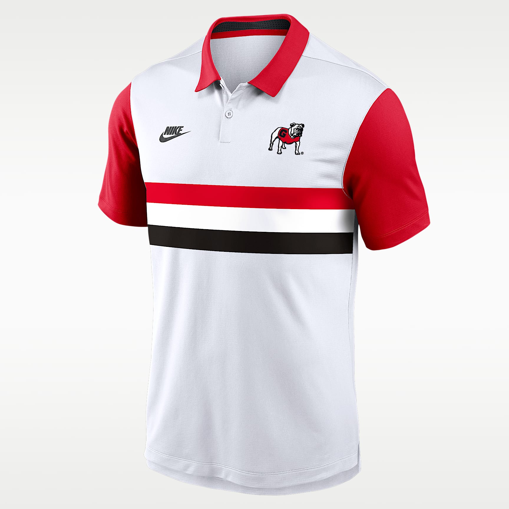 Polo universitaria Nike Dri-FIT para hombre Georgia Legacy Vapor