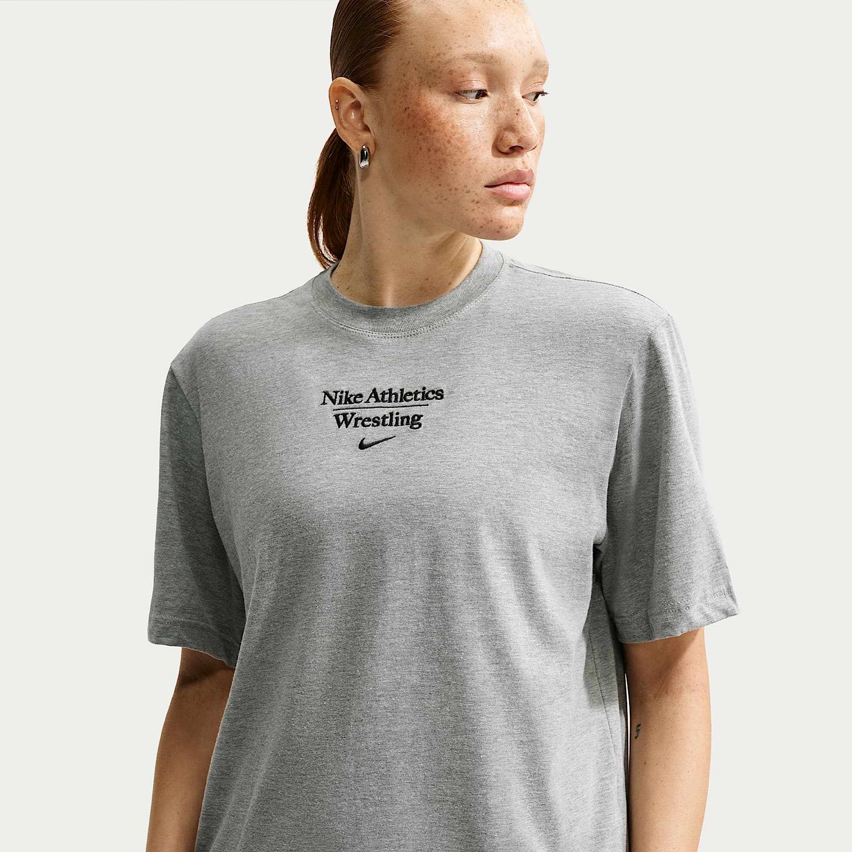 Playera de corte cuadrado para mujer Nike Wrestling