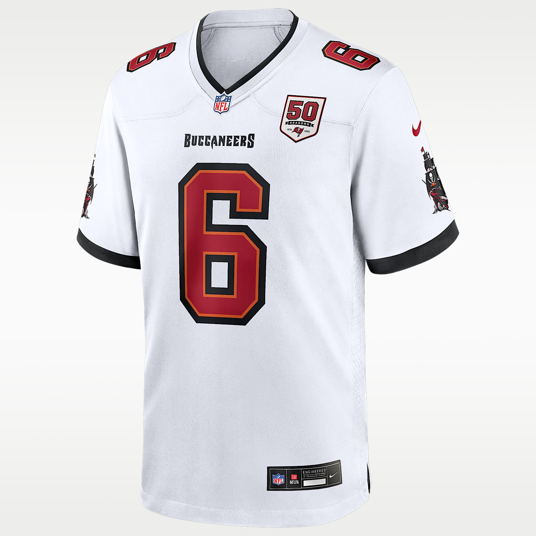 Baker Mayfield Tampa Bay Buccaneers 50th Anniversary Men's Nike NFL Game Jersey