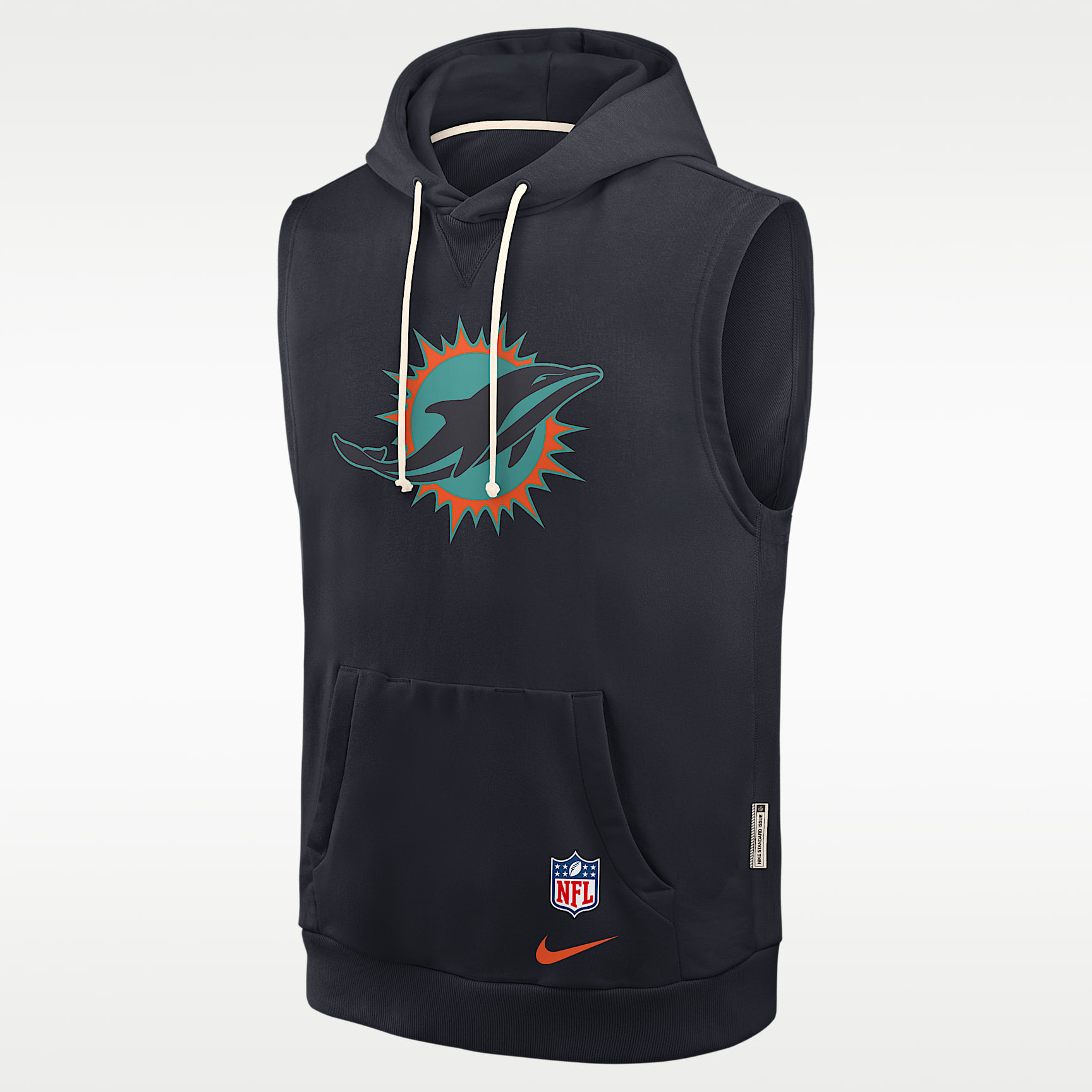 Miami Dolphins Rivalries Collection Sideline Men's Nike Dri-FIT NFL Sleeveless Pullover Hoodie
