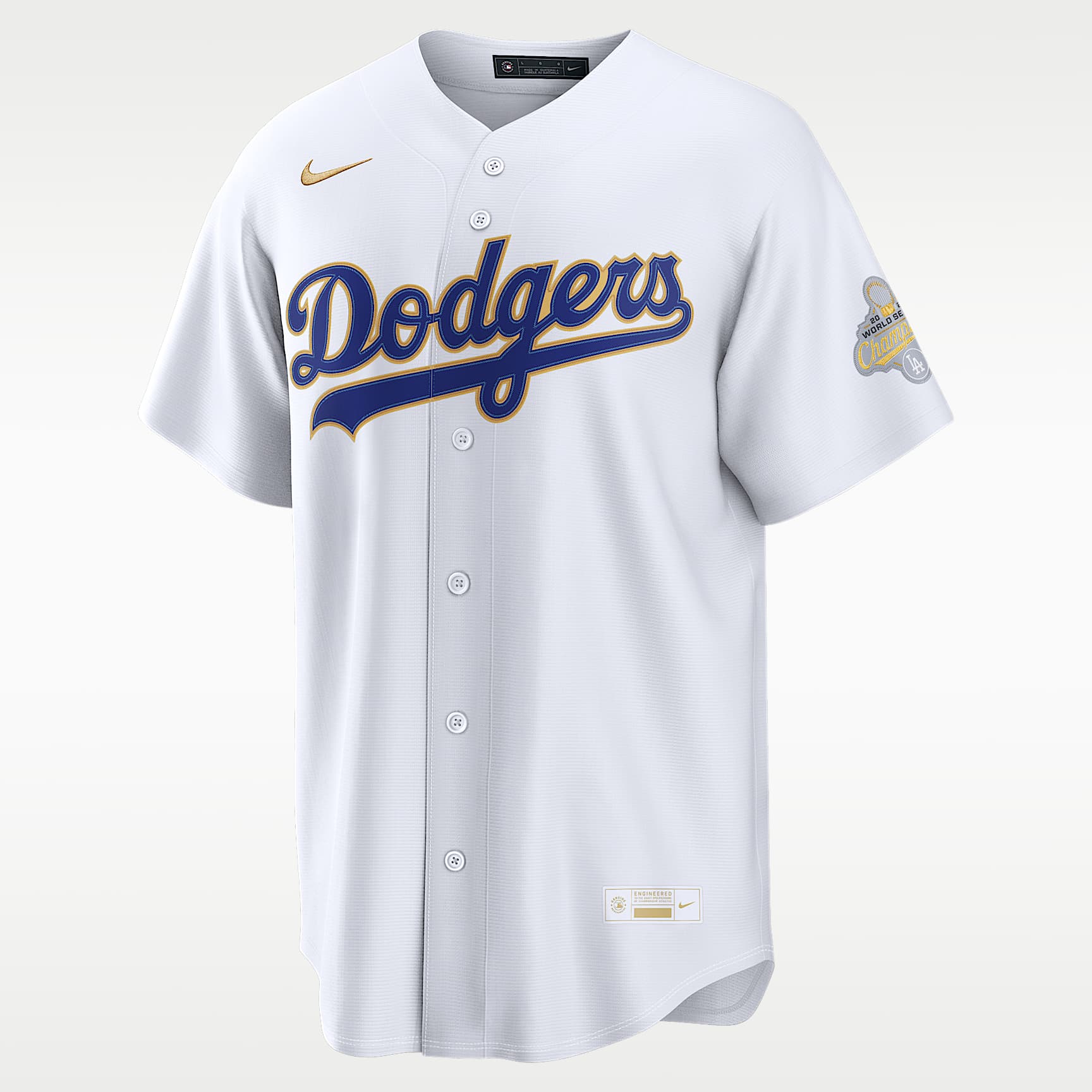 Los Angeles Dodgers 2025 World Series Champion Gold Series Men's Nike MLB Stadium Jersey