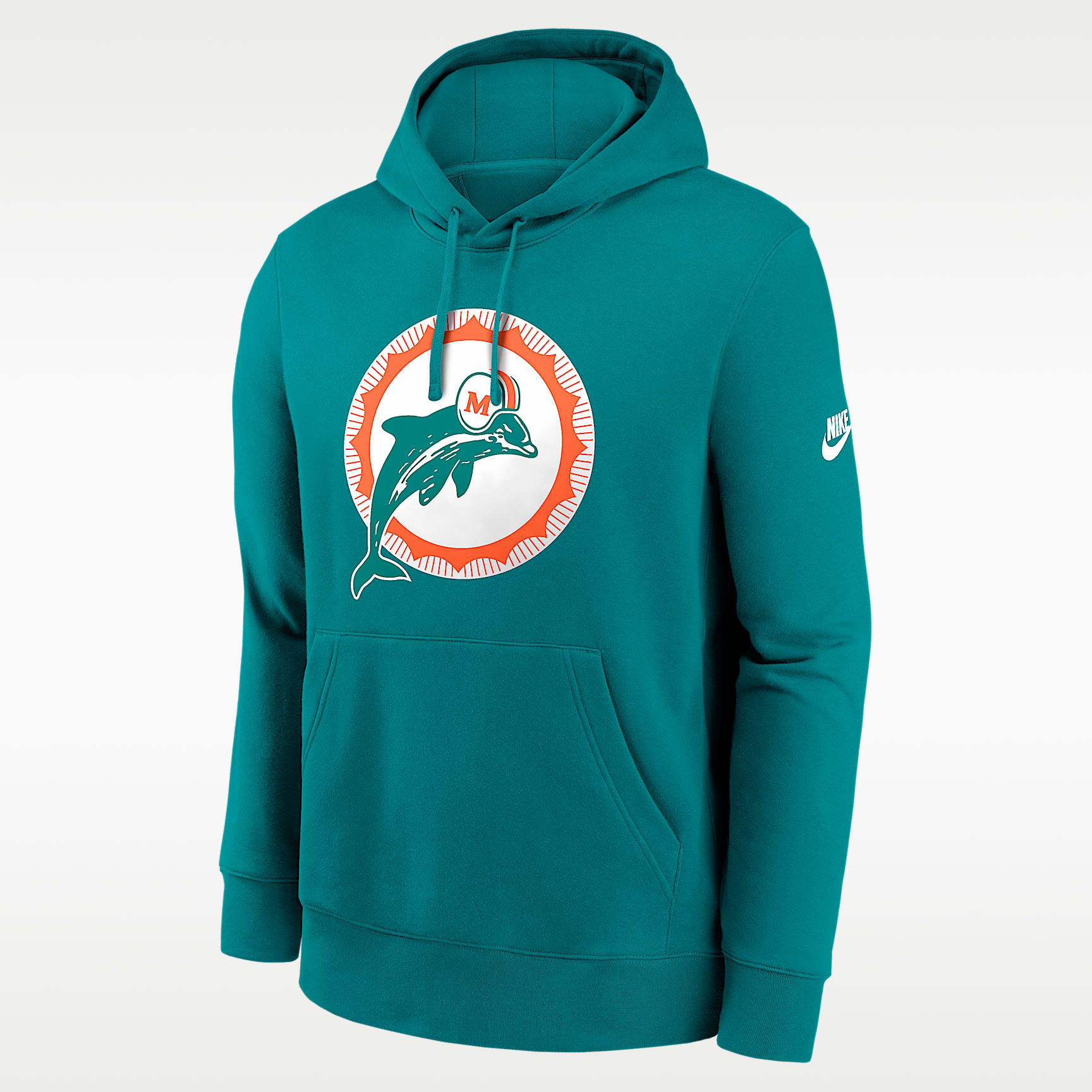Sudadera con gorro sin cierre Nike de la NFL para hombre Miami Dolphins Club Logo