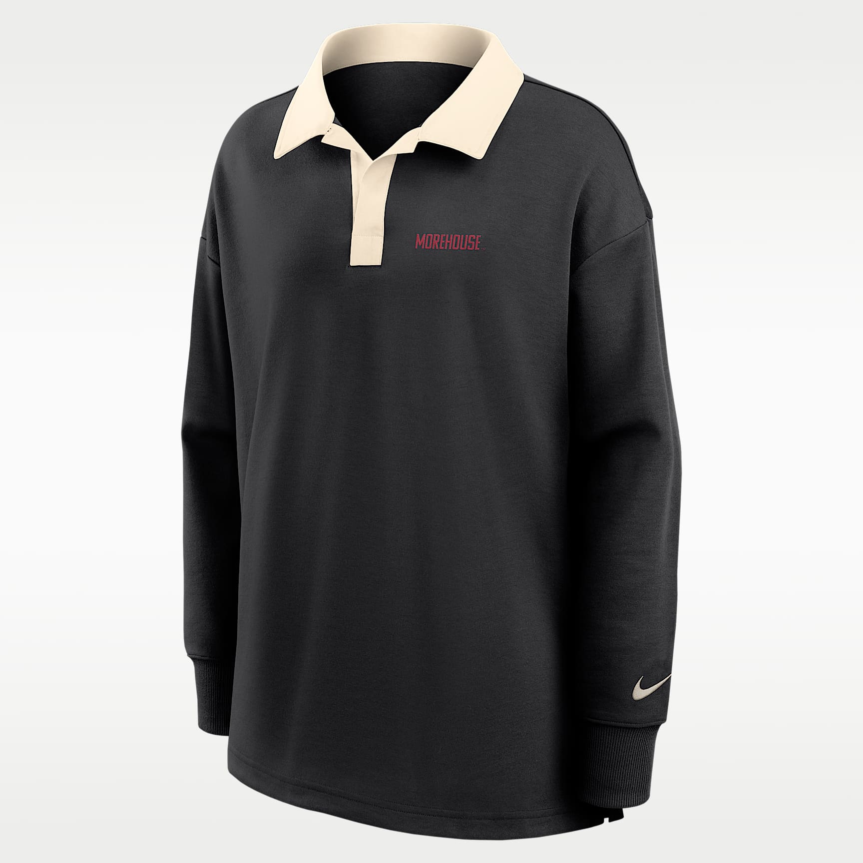 Nike College (Morehouse College) Women's Oversized Long-Sleeve Polo