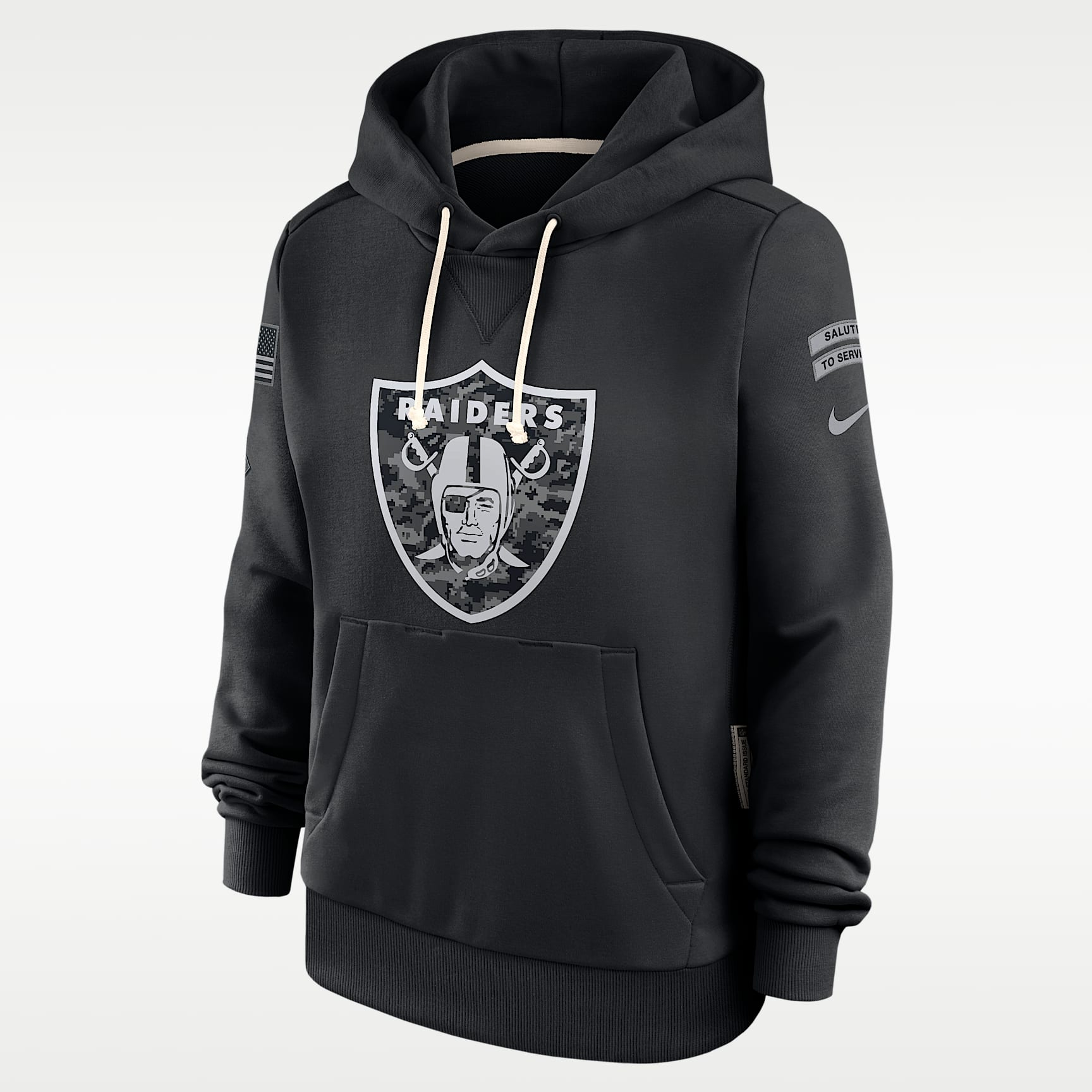 Las Vegas Raiders Salute to Service Sideline Women's Nike Dri-FIT NFL Pullover Hoodie