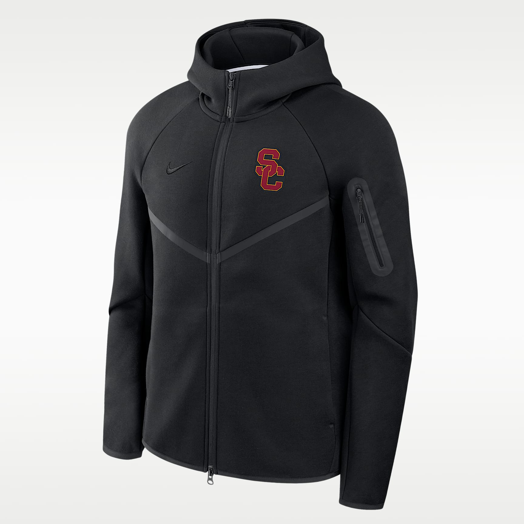 Chamarra universitaria Nike con gorro de cierre completo para hombre USC Tech Fleece Windrunner