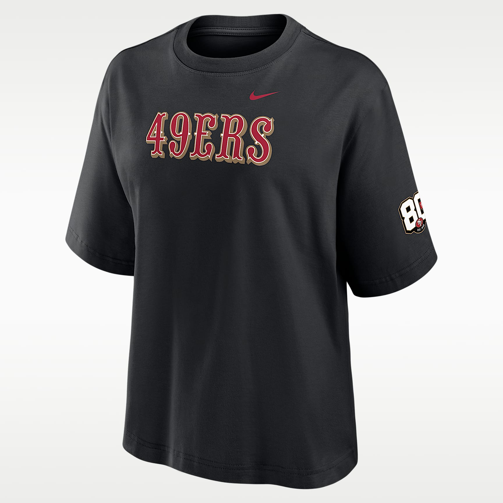 San Francisco 49ers 80th Anniversary Boxy Women's Nike NFL T-Shirt